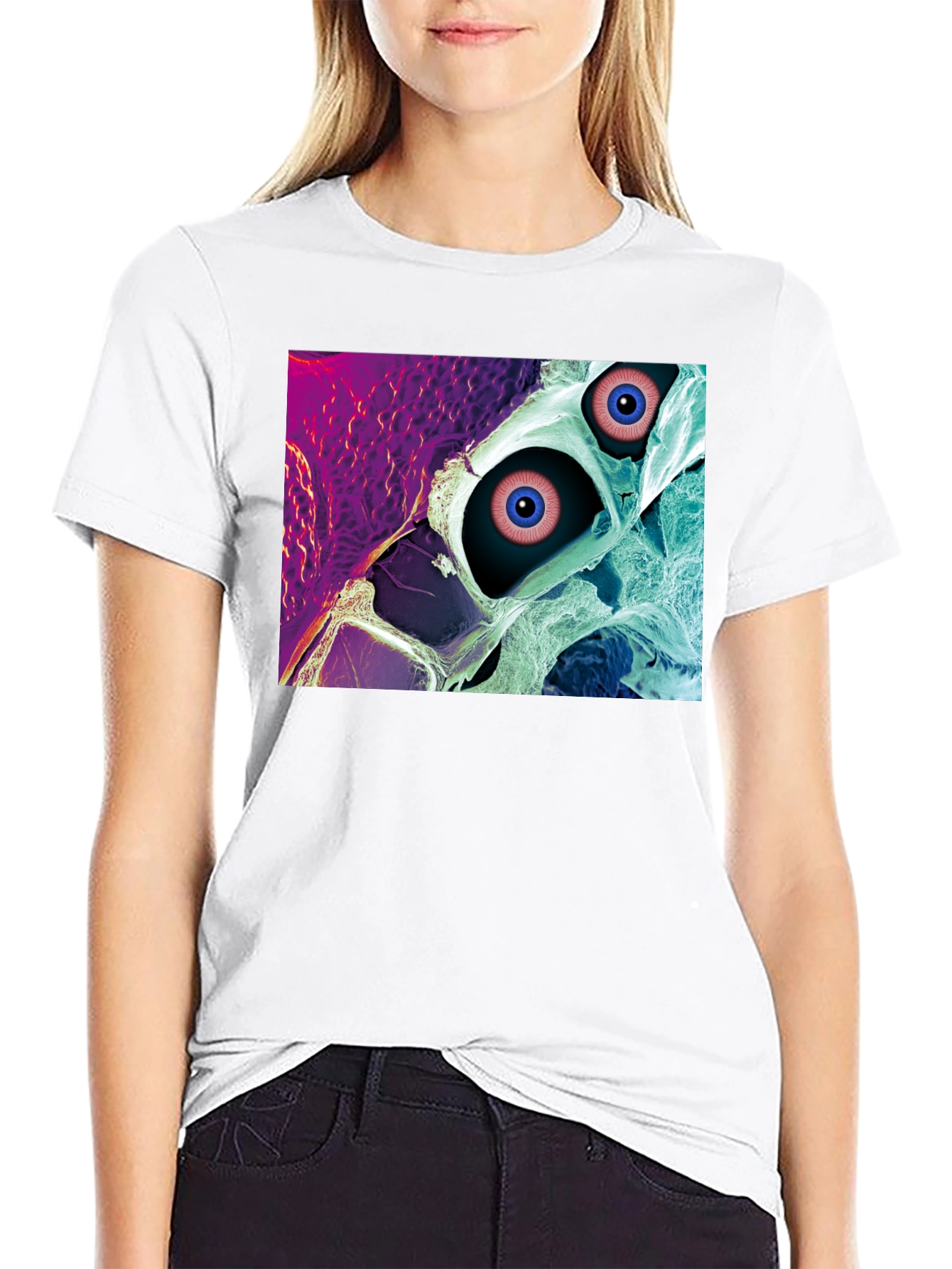 Black Eye See You Graphic T-Shirt - Unique Design view 9