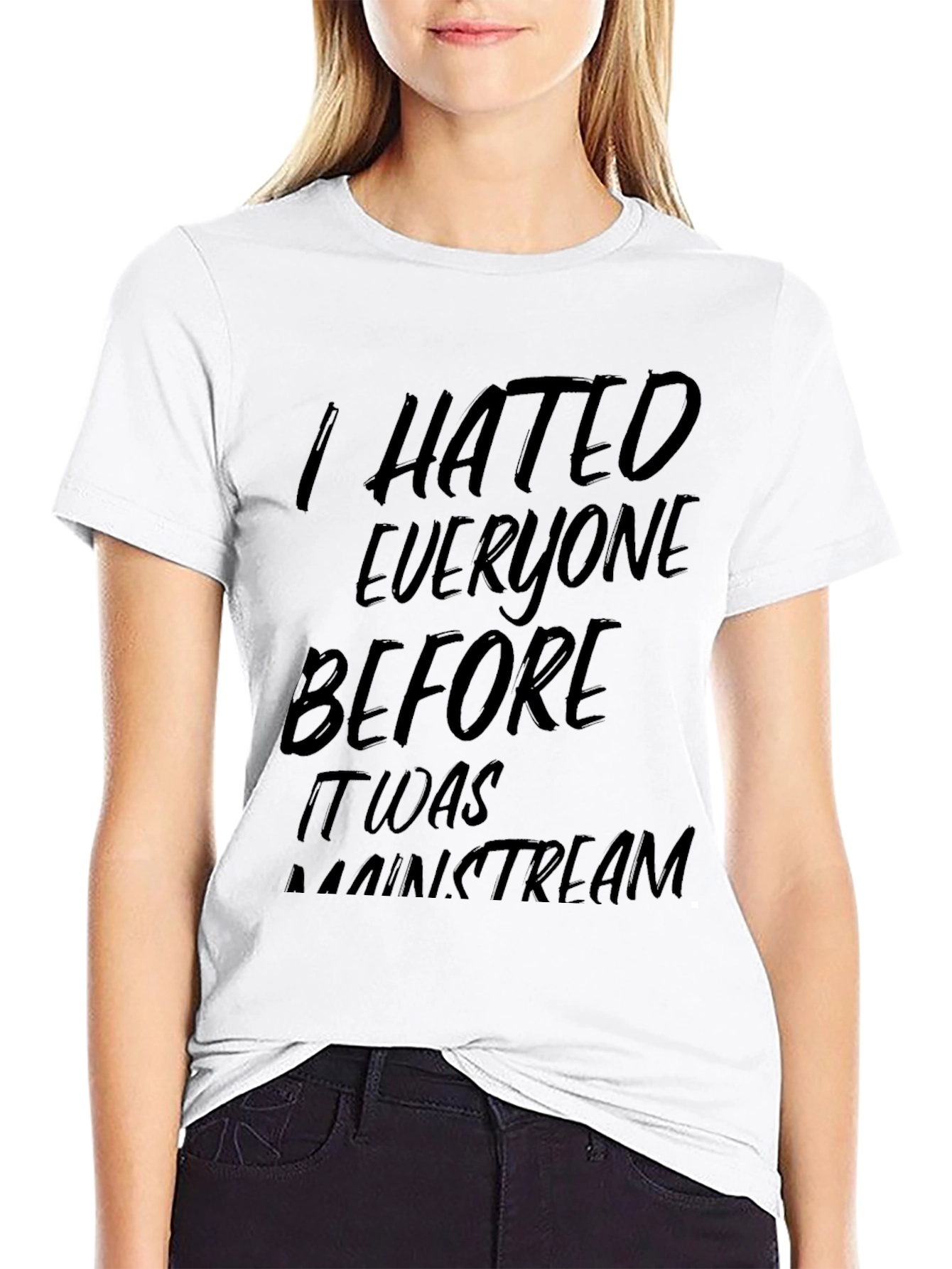 Black I Hated Everyone Before T-Shirt view 9
