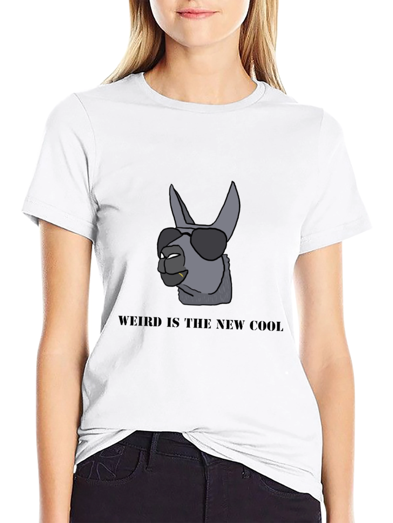 Black Weird Is The New Cool Graphic Tee view 9