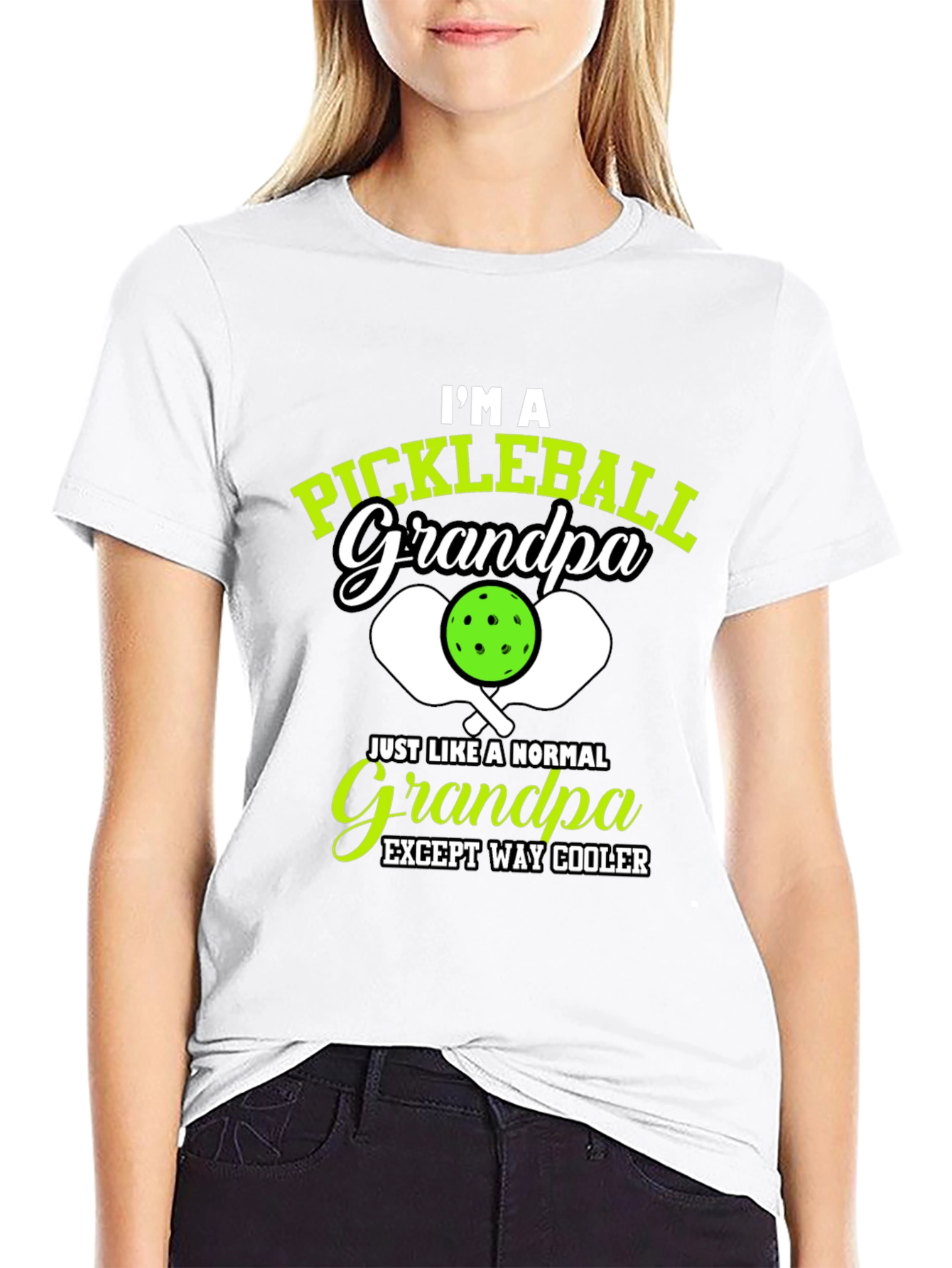 Pickleball Grandpa T-Shirt - Cool Grandfather Gift - 9