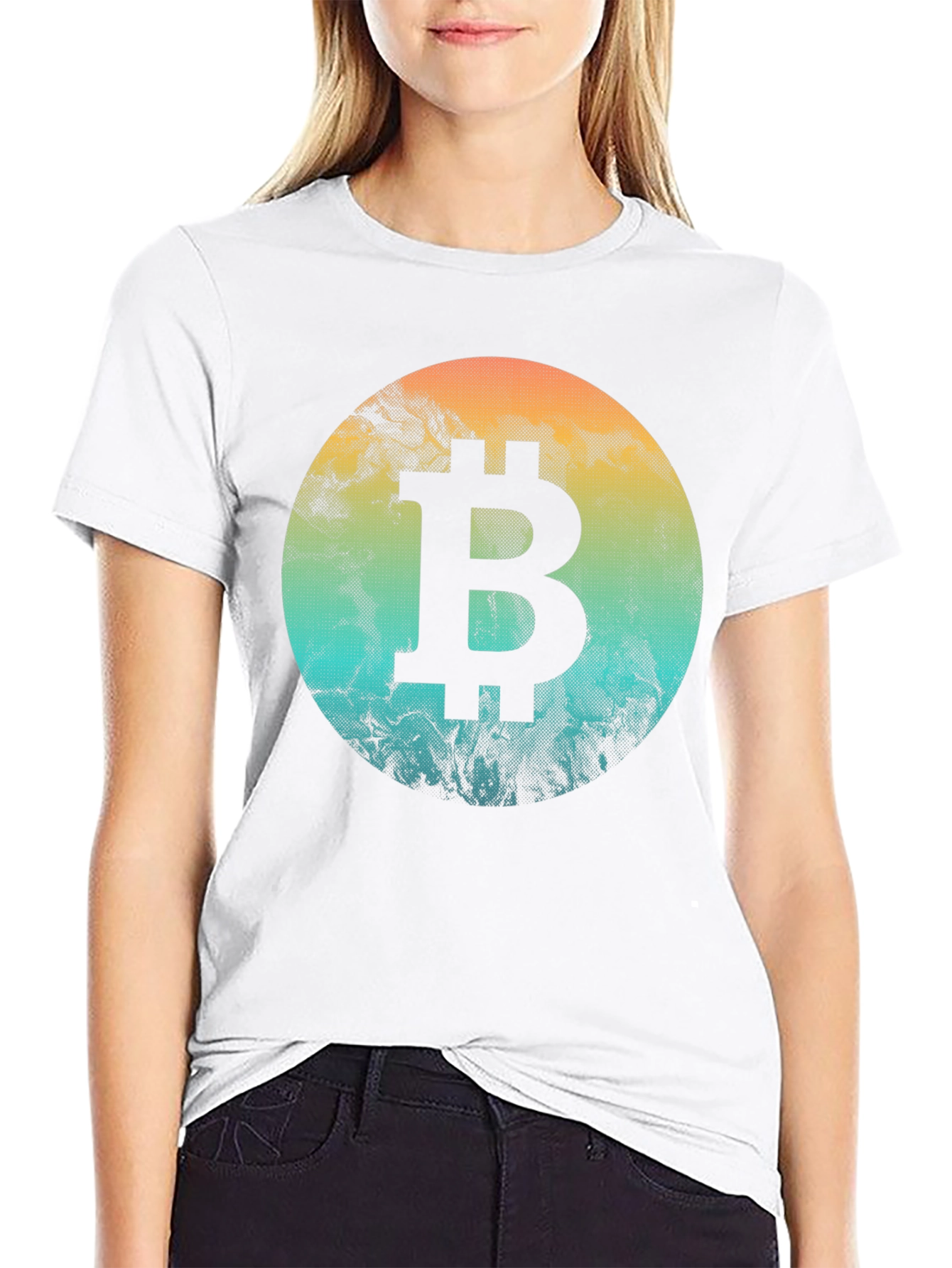 Black Bitcoin Graphic Tee - Crypto Enthusiast Shirt view 9