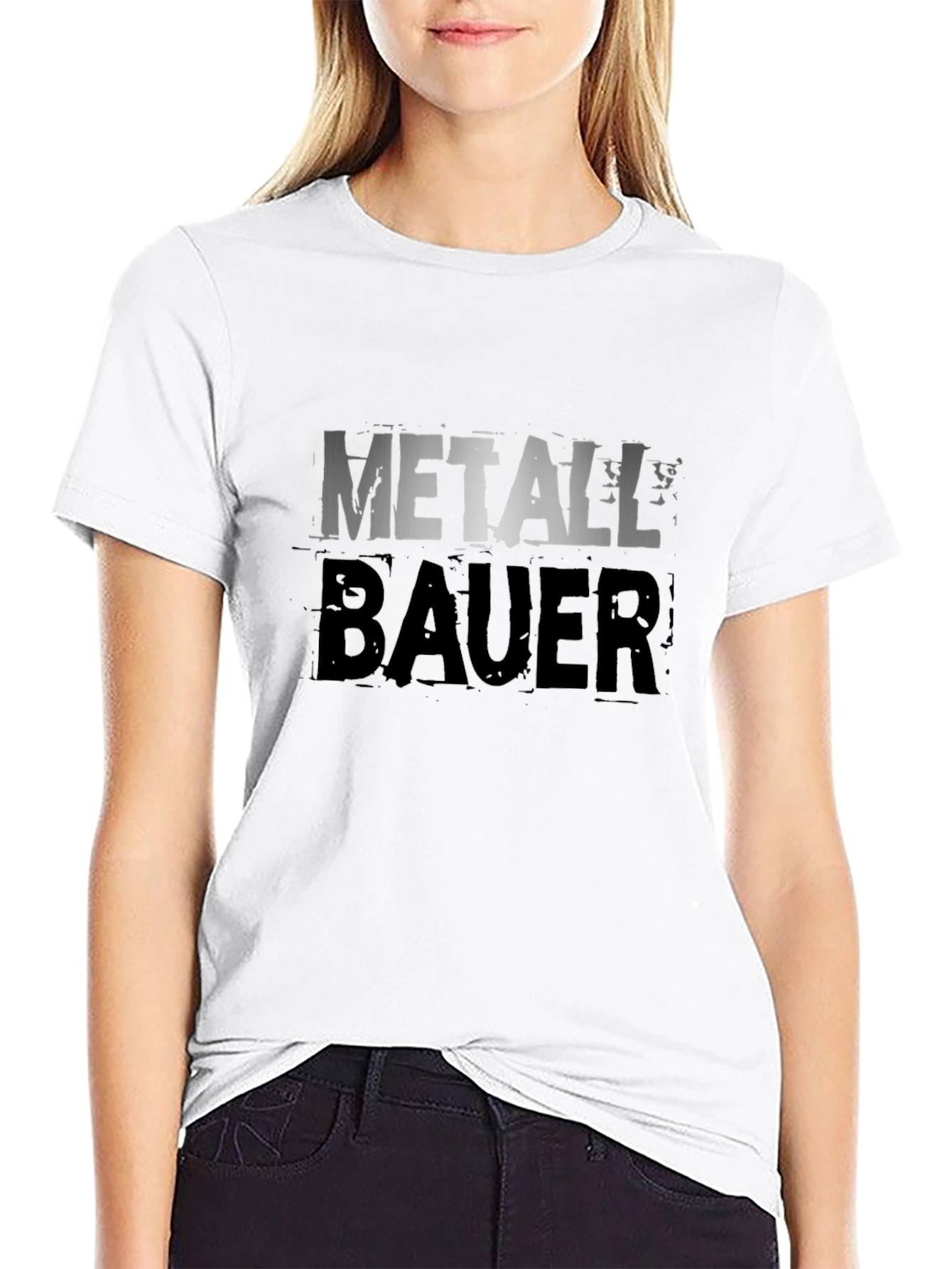 Black Metallbauer Black Graphic T-Shirt view 9