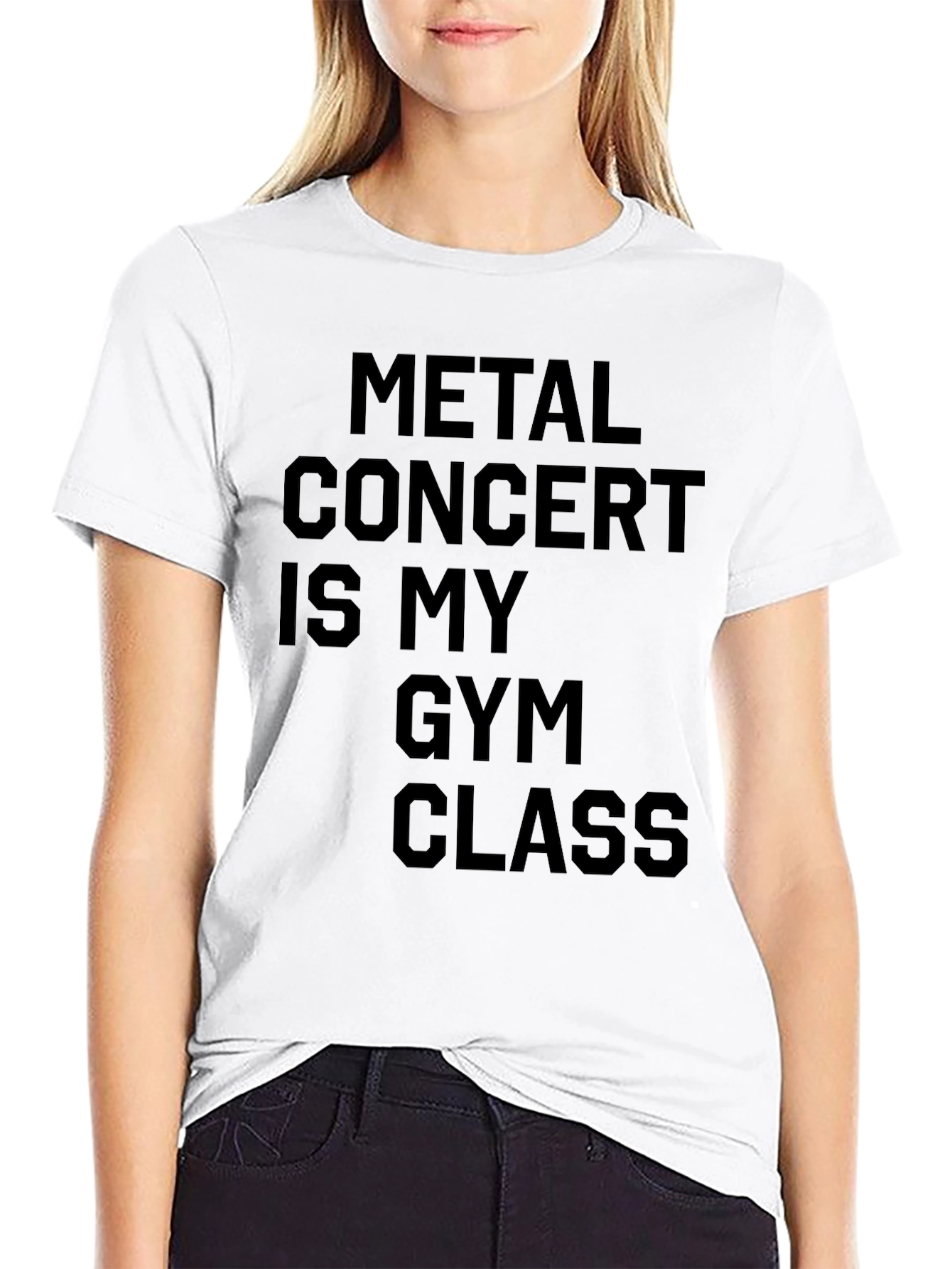 Black Metal Concert Gym Class T-Shirt - Black view 9