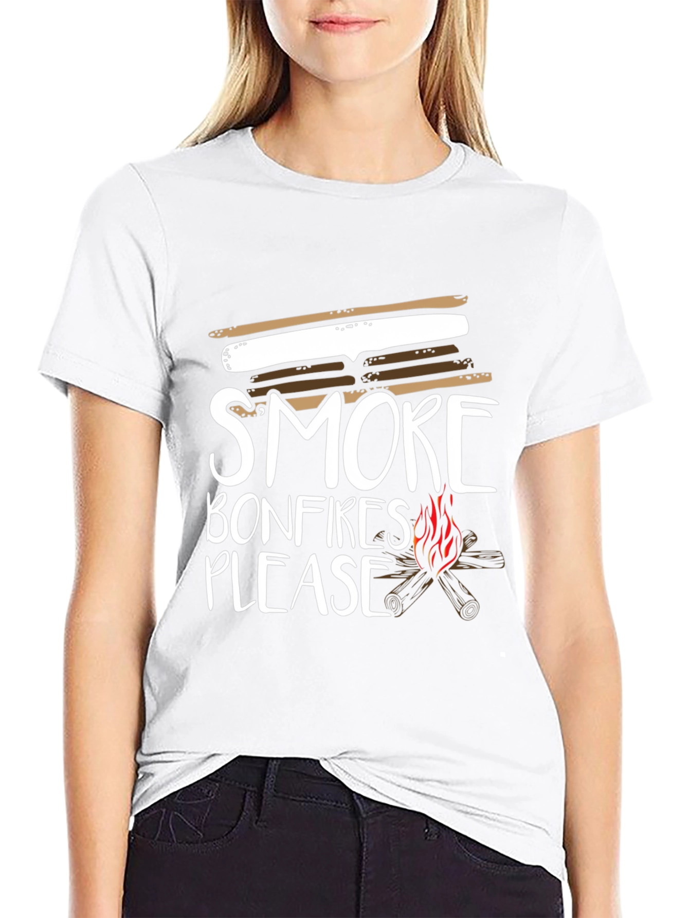S'more Bonfires Please Graphic T-Shirt - 9