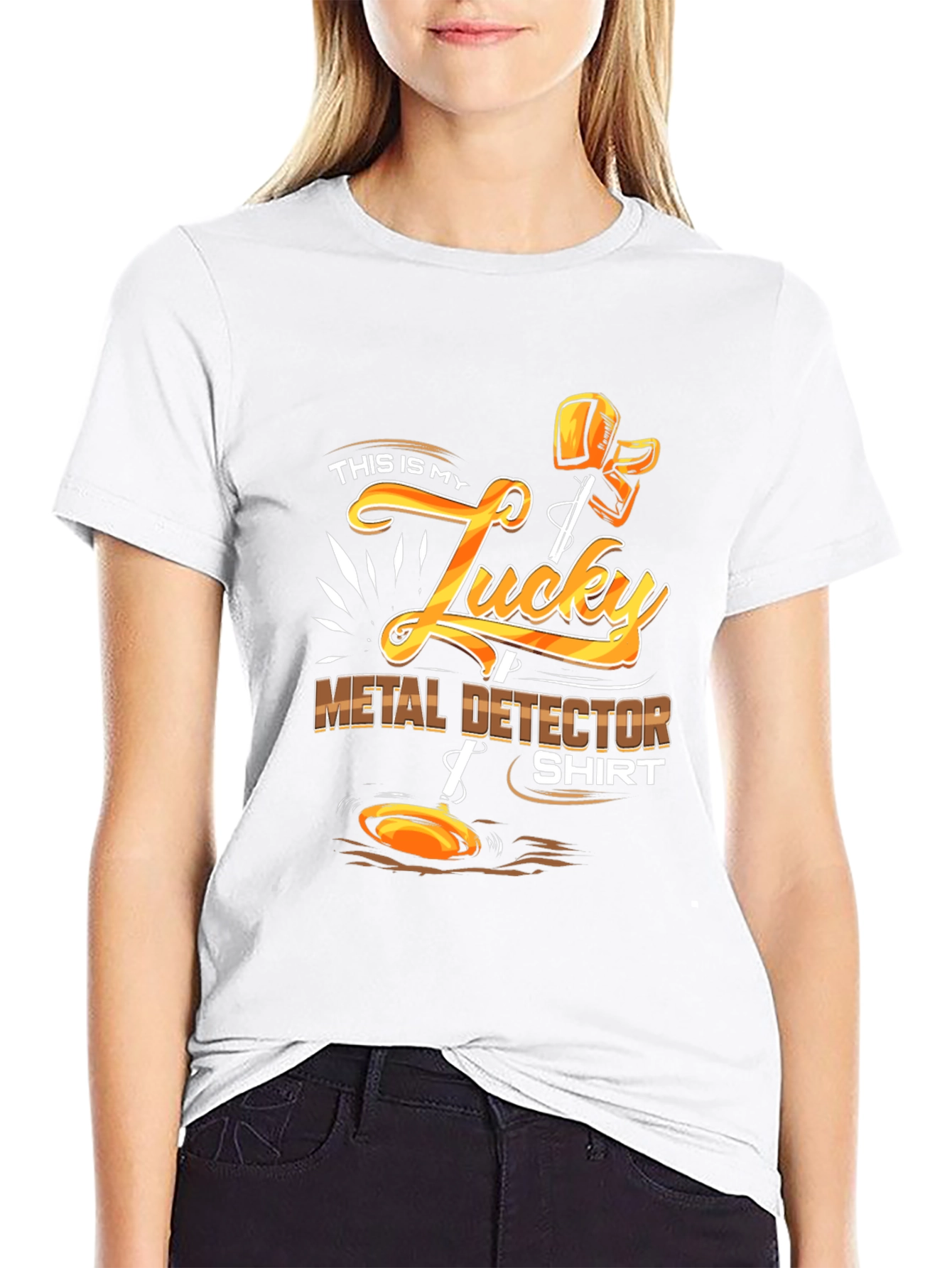 Black Lucky Metal Detector Shirt - Hobby Apparel view 9