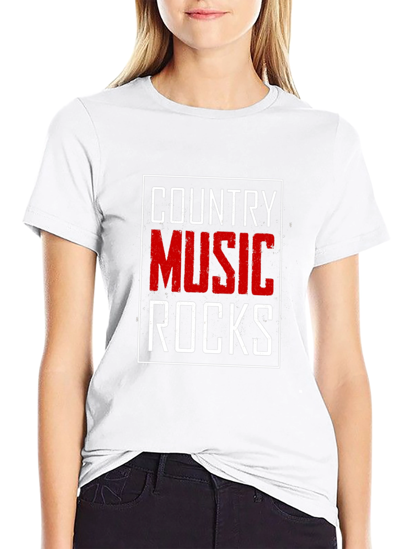 Black Country Music Rocks Graphic T-Shirt view 9