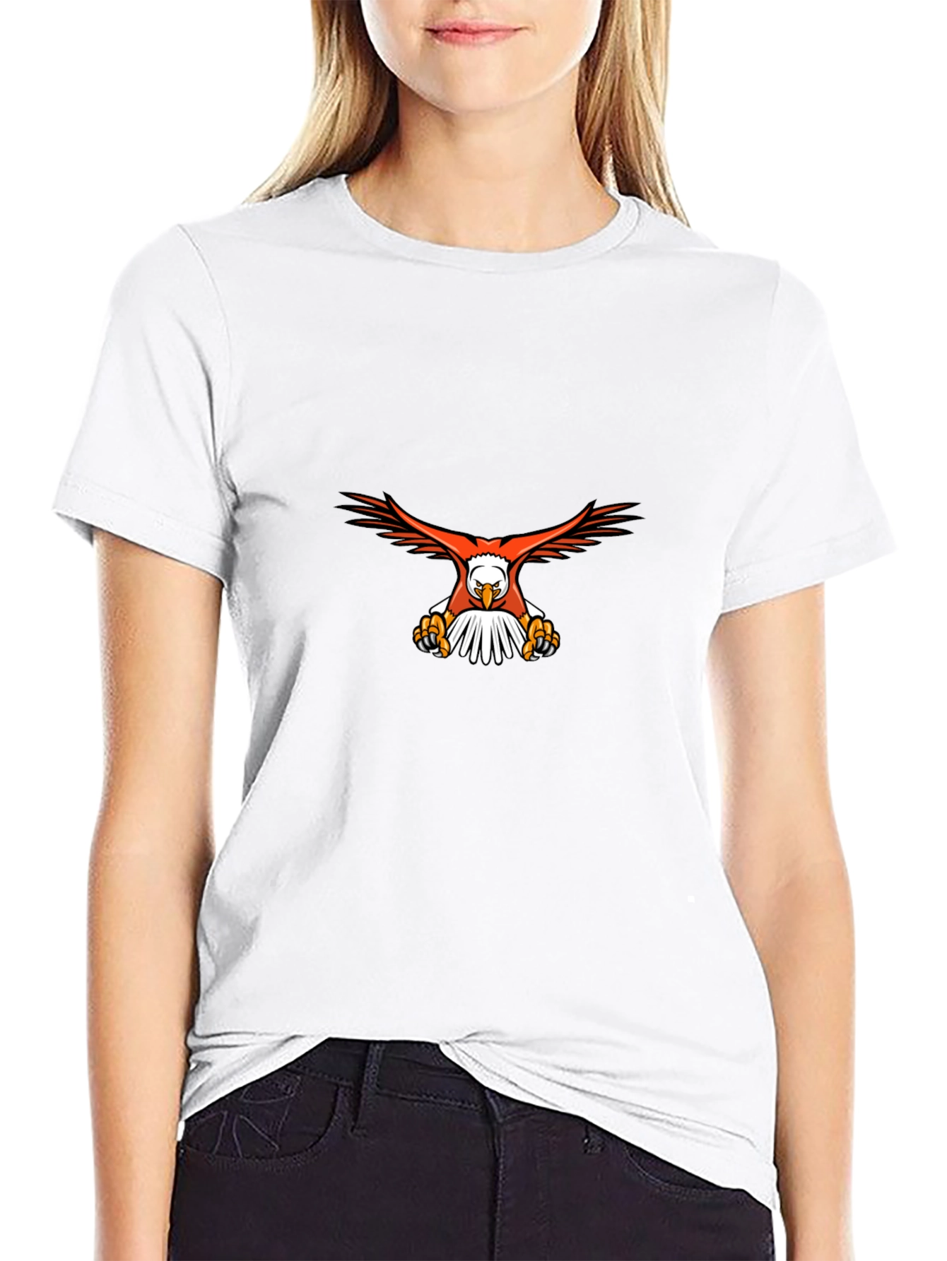 Black Eagle Graphic Black T-Shirt view 9