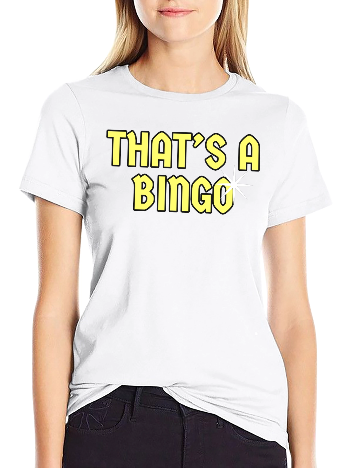 Black That's A Bingo T-Shirt - Funny Tee view 9