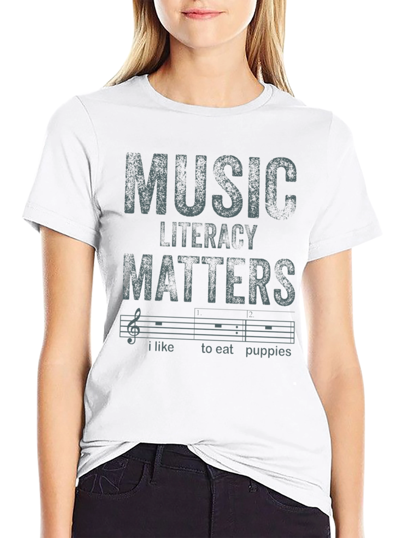 Black Music Literacy Matters T-Shirt view 9