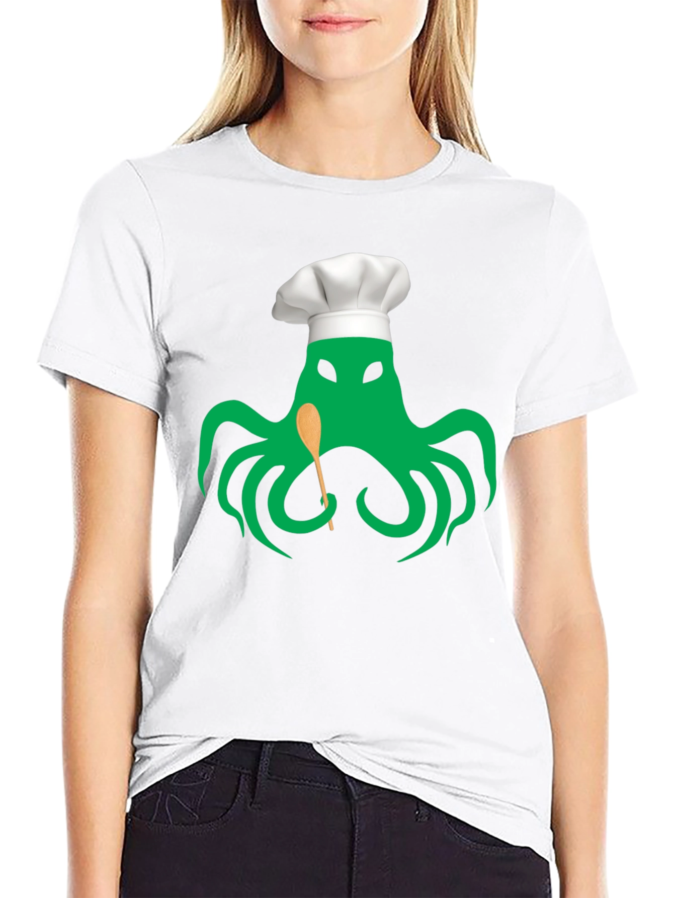 Black Chefthulhu Black Graphic Tee - Tentacle Culinary Master view 9