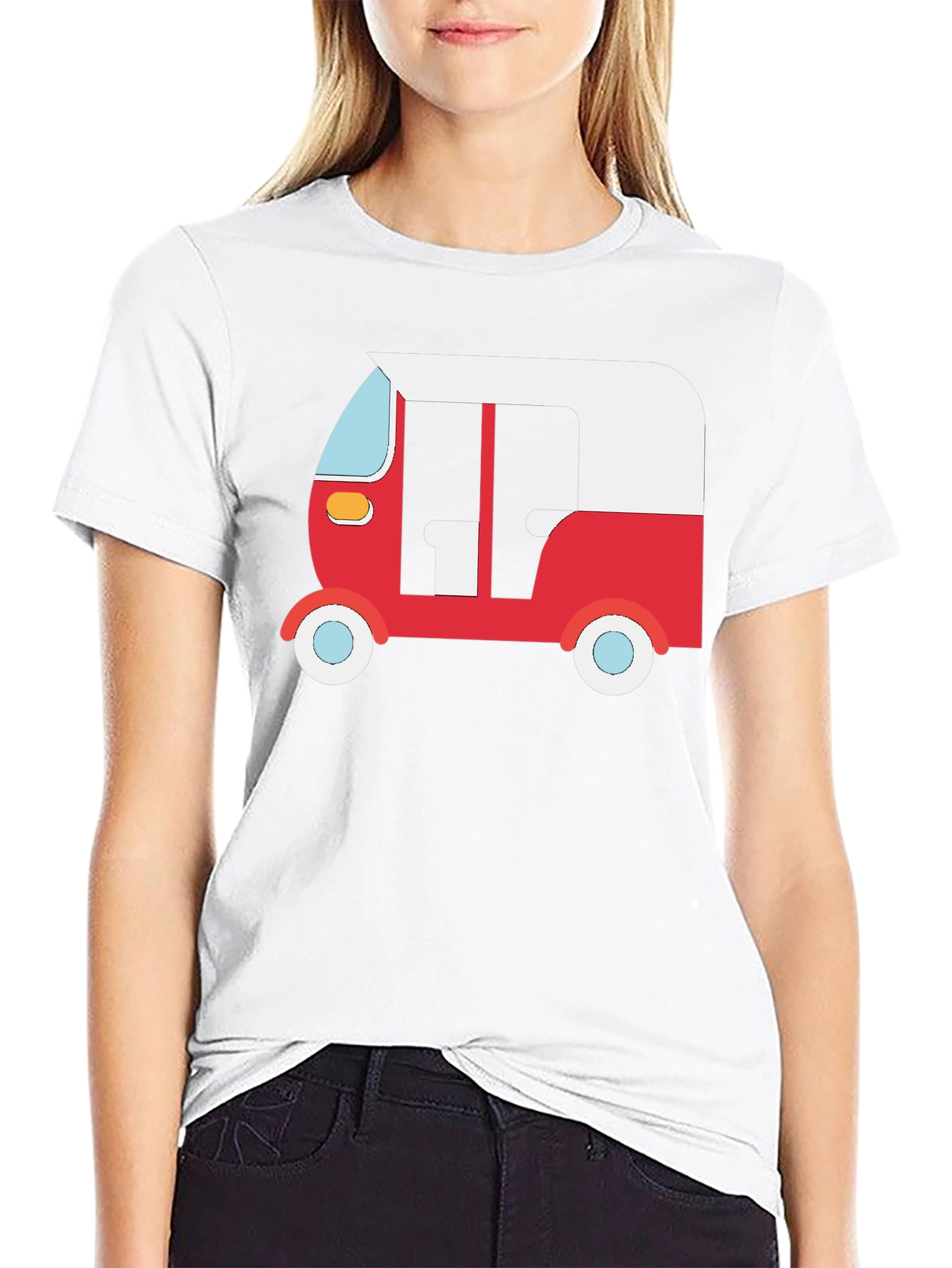Black Auto Rickshaw Graphic Tee - Black view 9