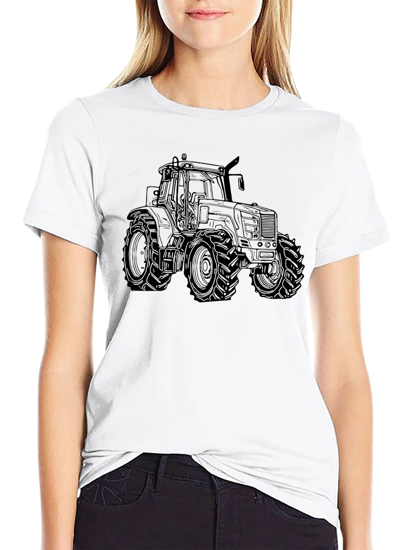 Black Black Tractor Graphic Tee - Farm Life Apparel view 9