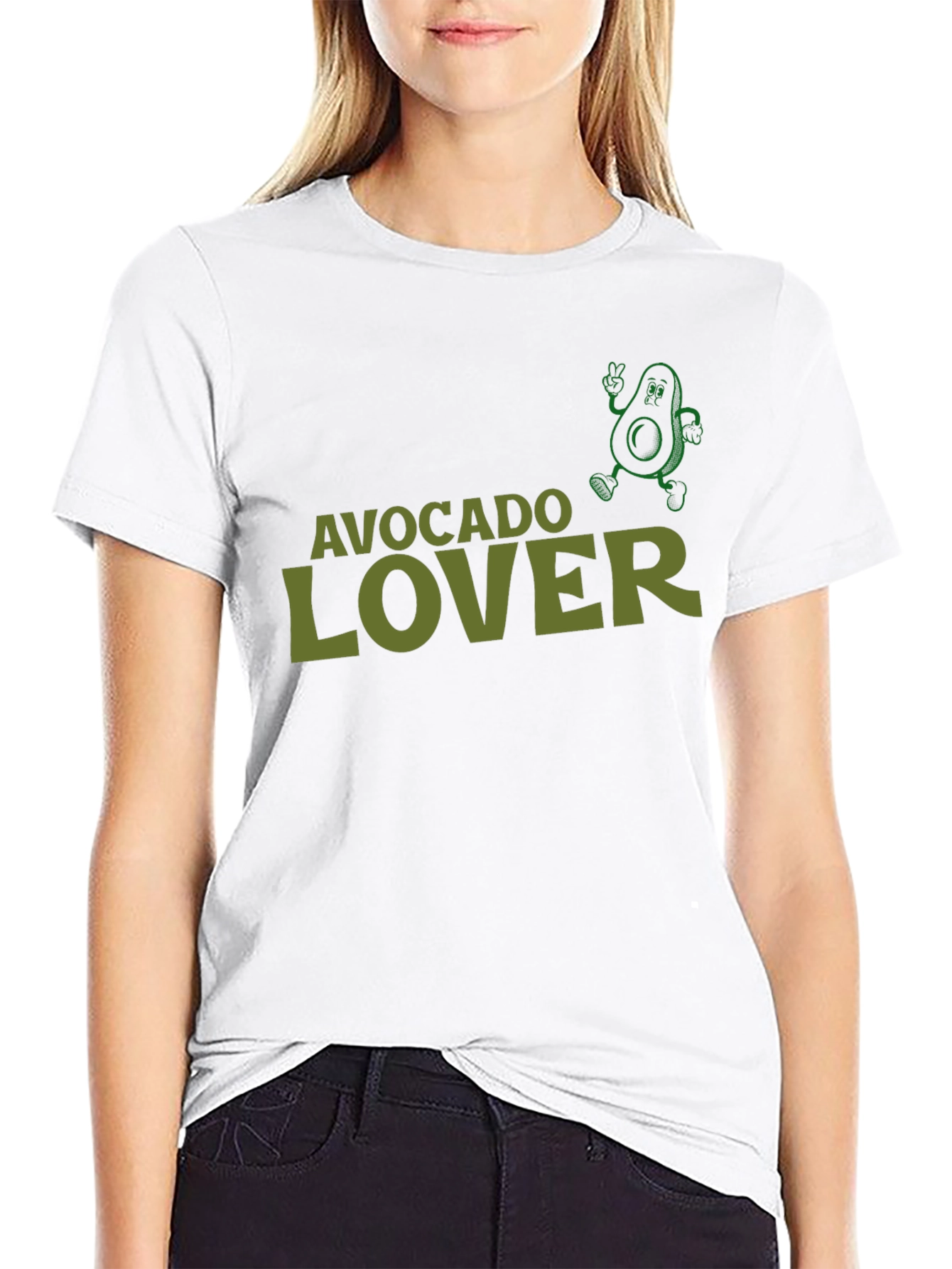 Black Avocado Lover T-Shirt Funny Avocado Graphic Tee view 9