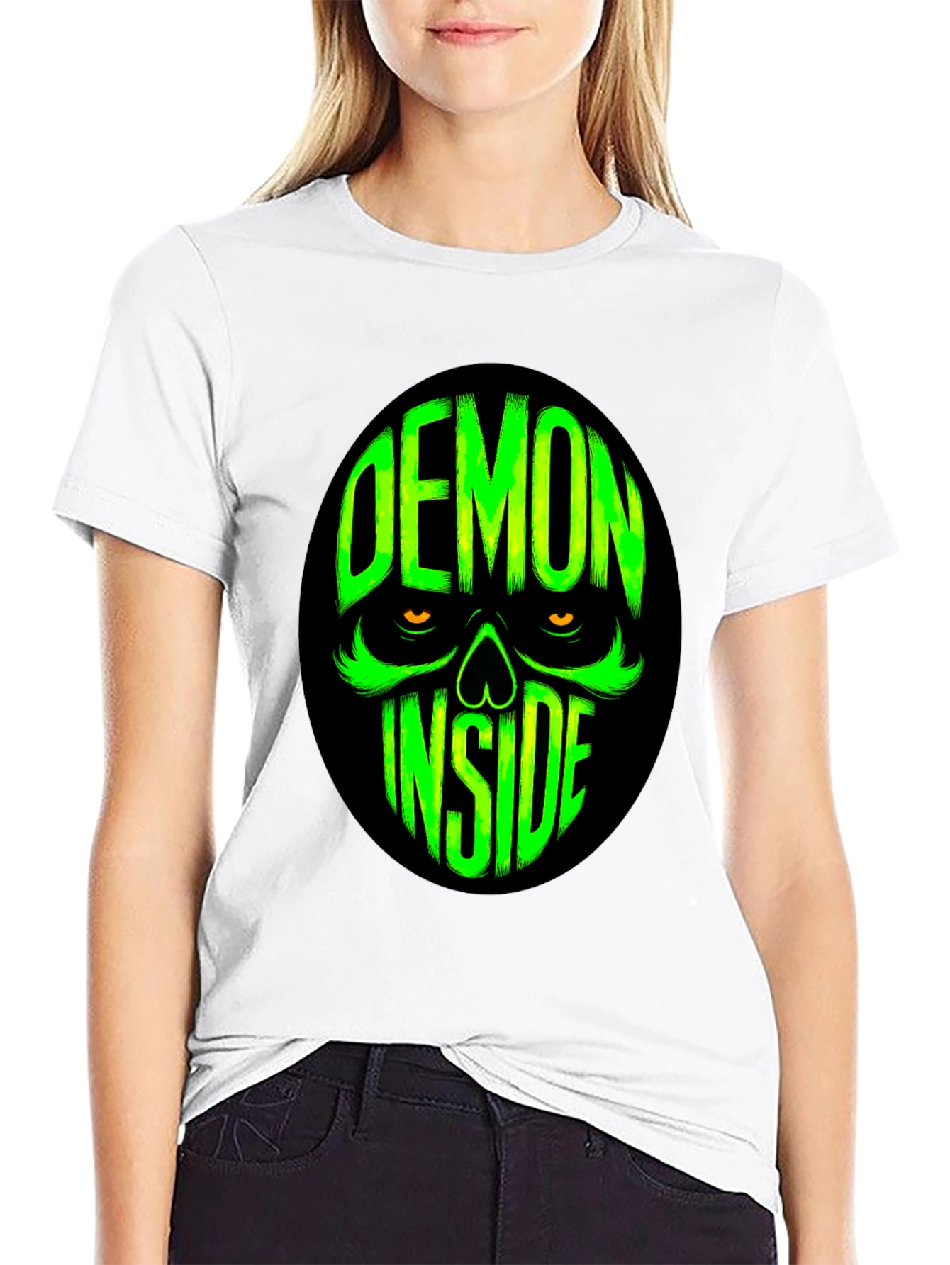 Black Demon Inside Graphic Tee - Black view 9