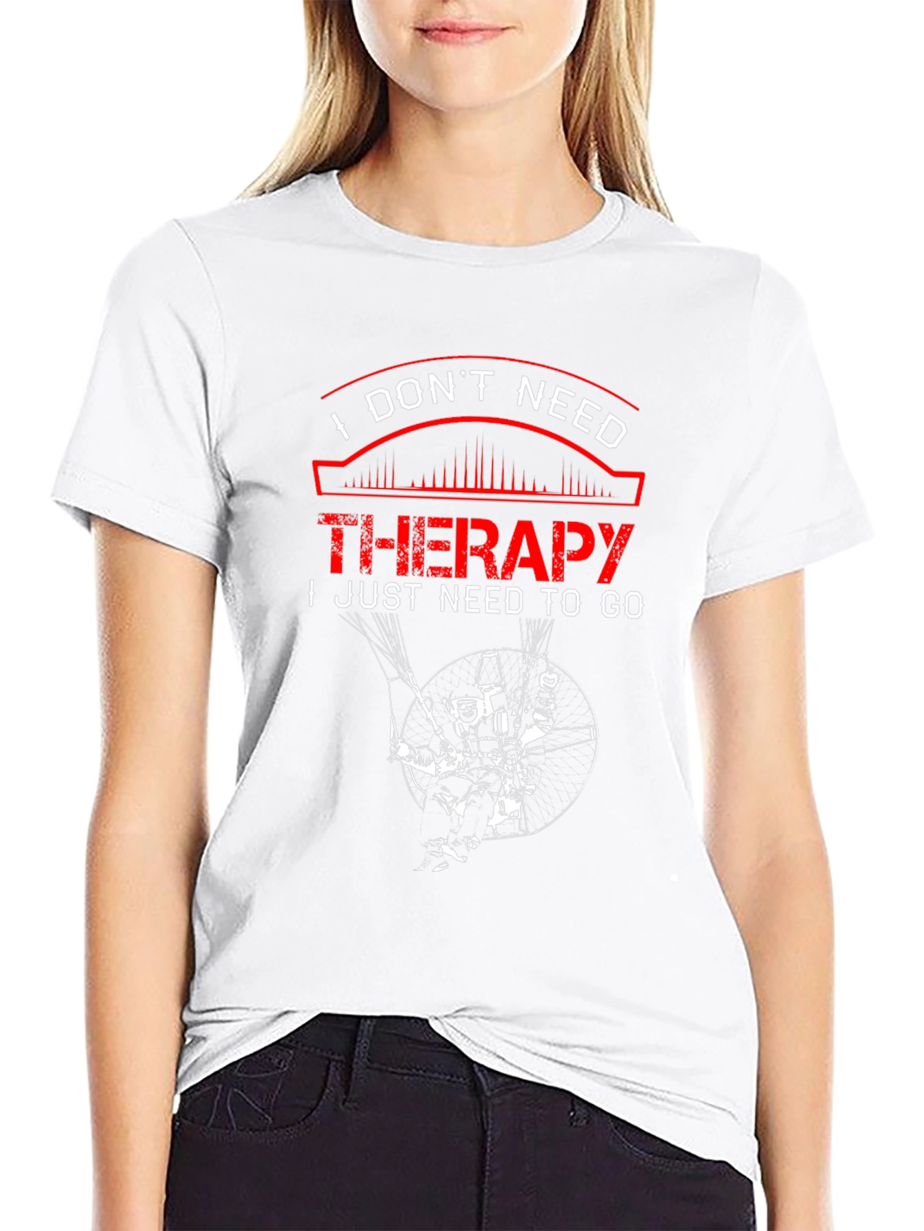 Black I Don't Need Therapy T-Shirt view 9