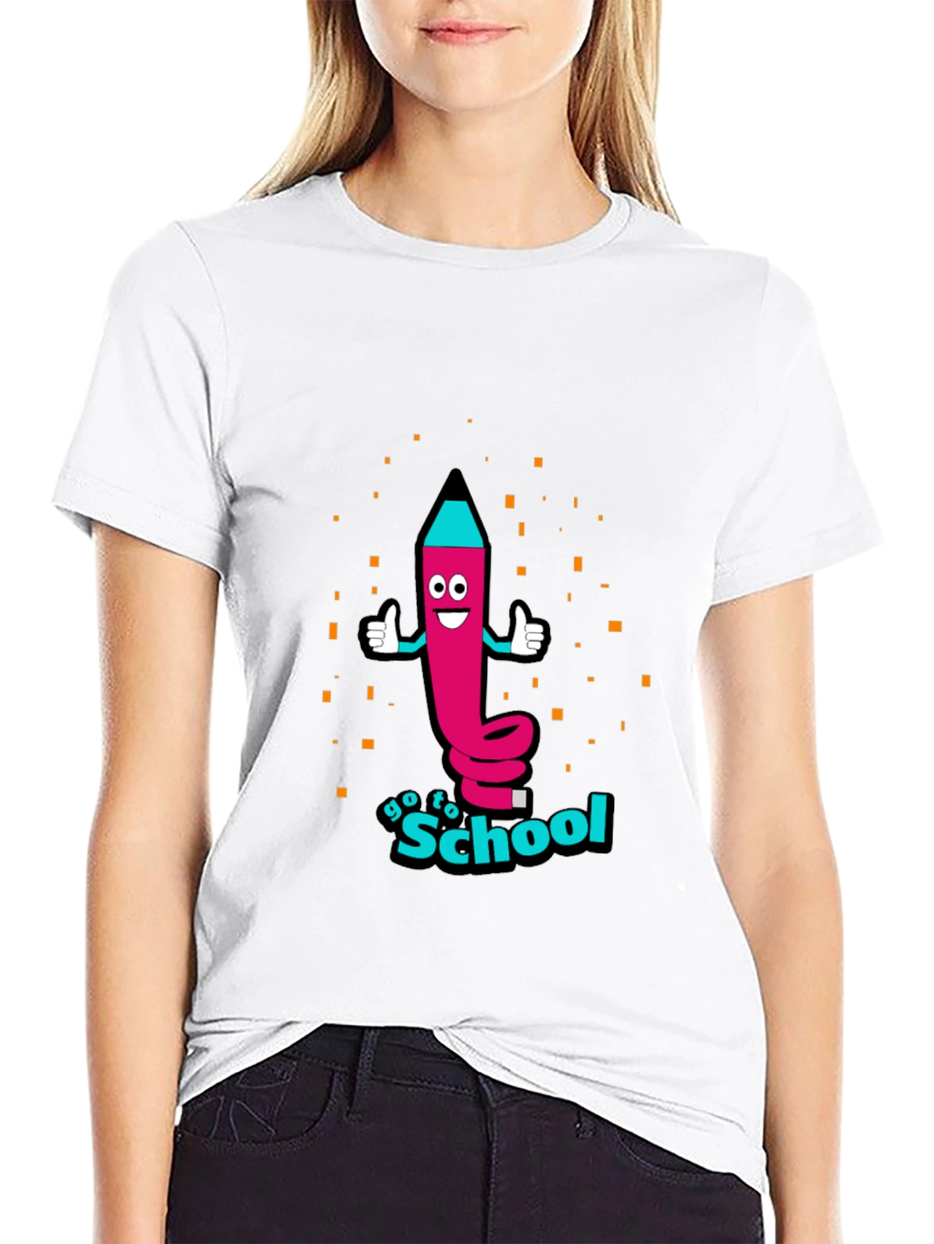 Go To School Pencil Graphic Tee - 9