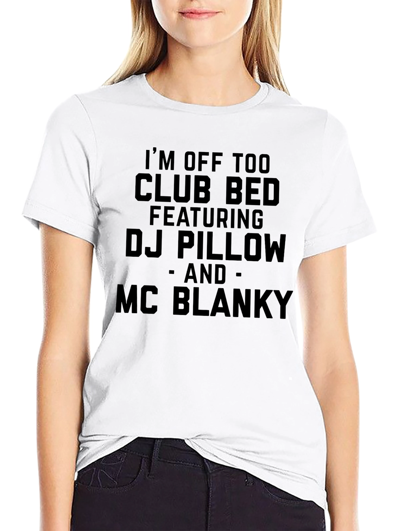 Black Club Bed DJ Pillow MC Blanky T-Shirt view 9