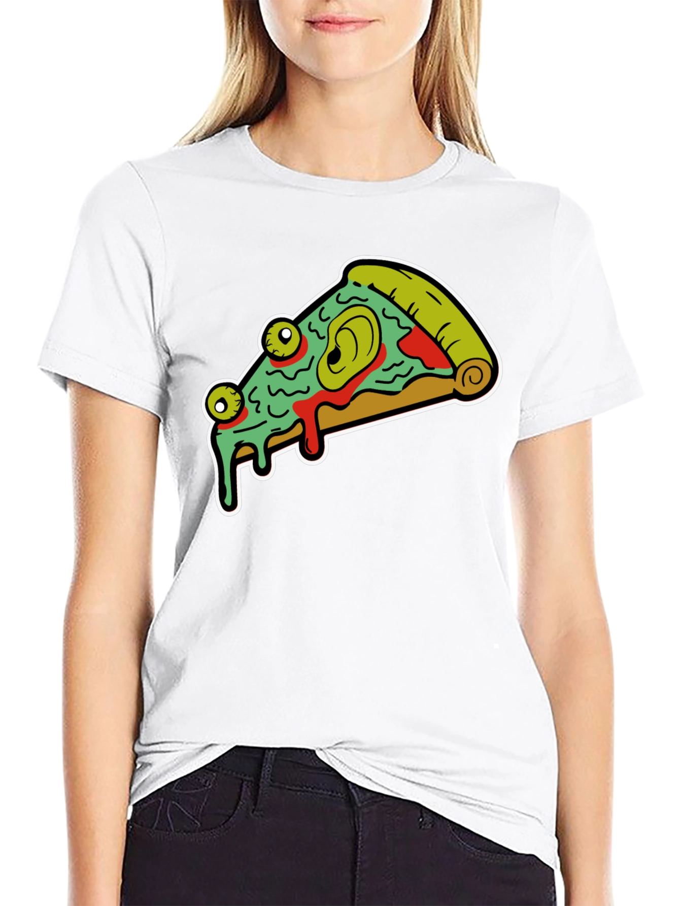 Pizza Monster Graphic Tee - Black - 9