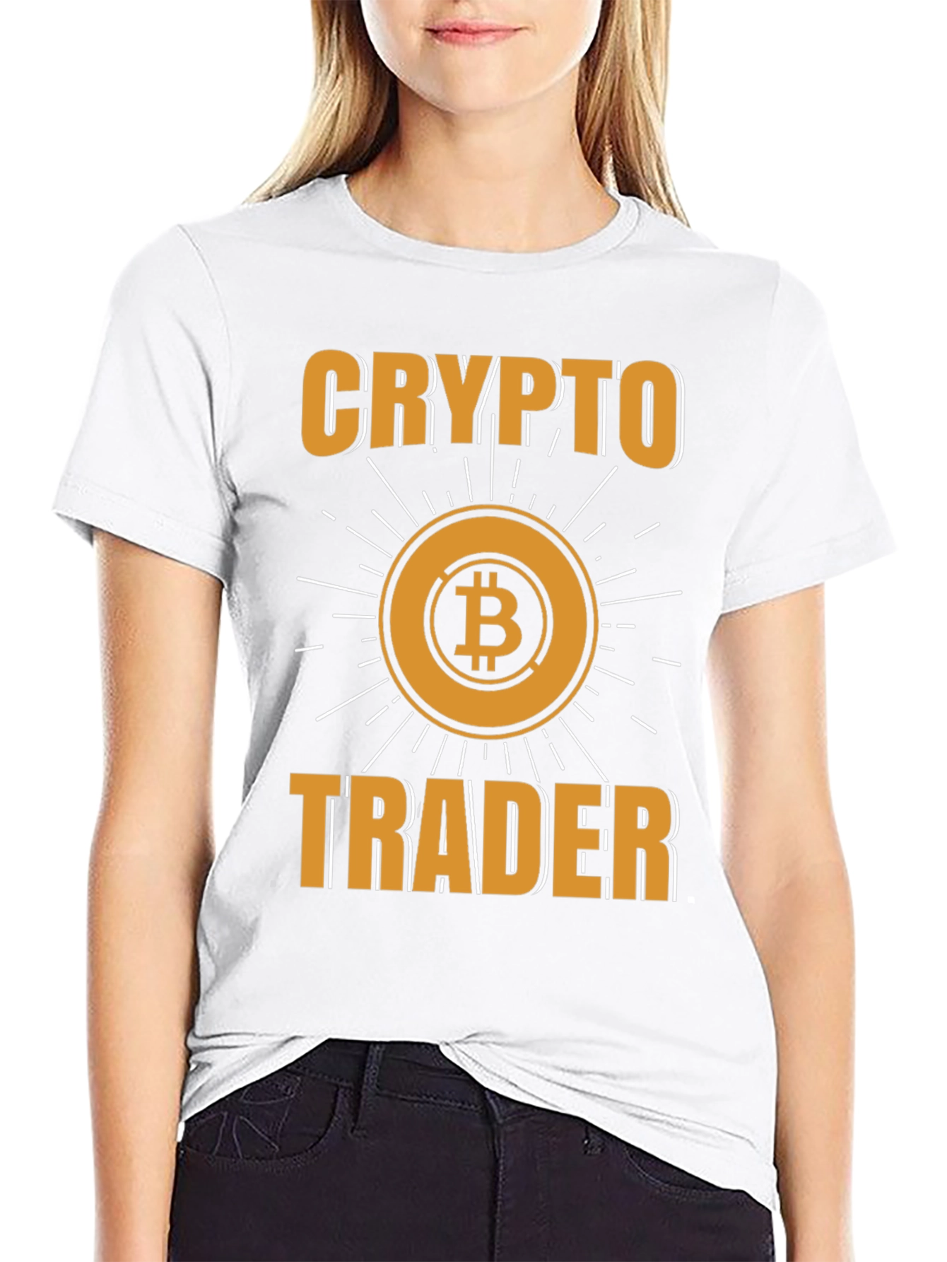 Black Crypto Trader Bitcoin T-Shirt view 9