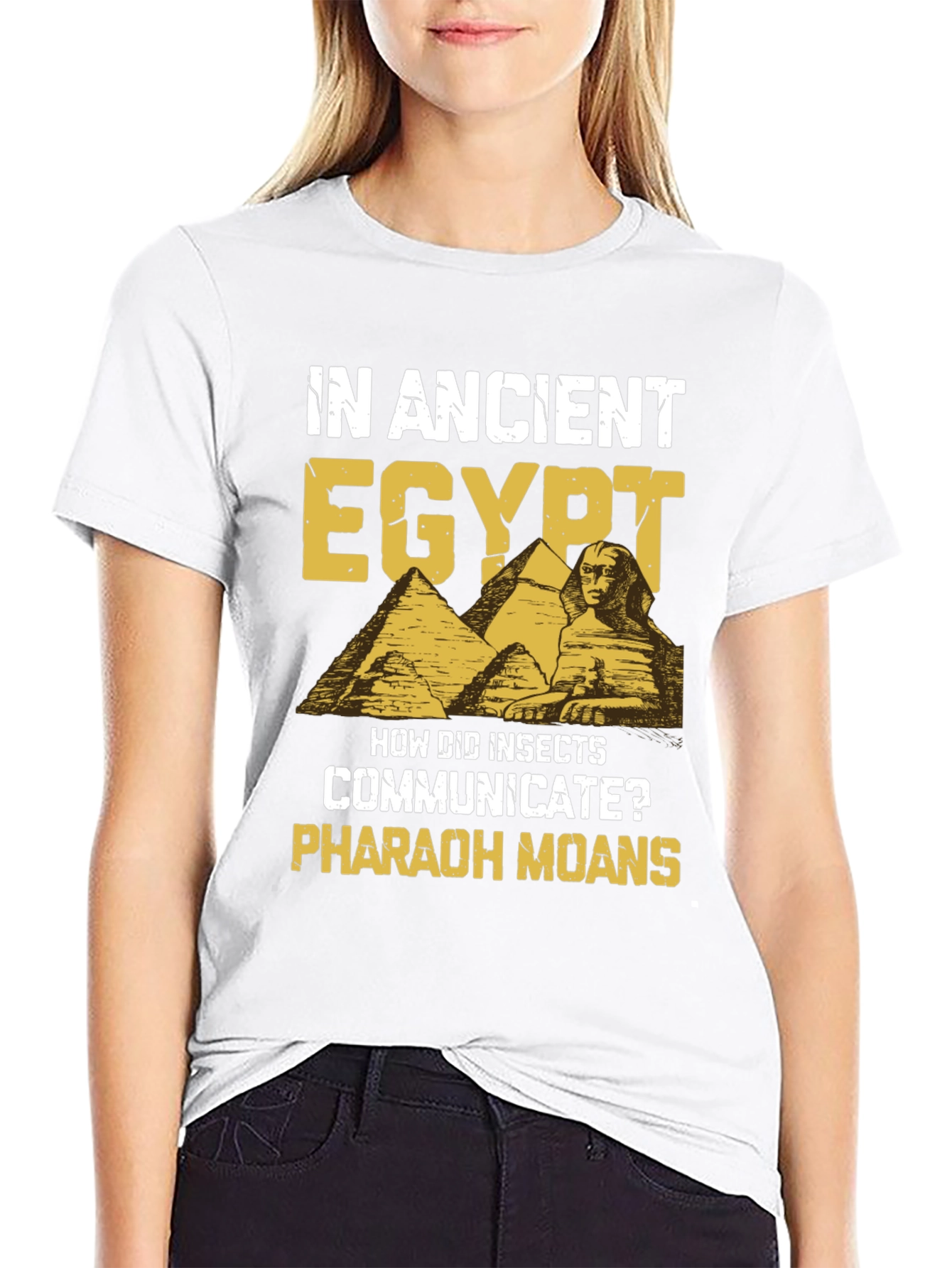 Black Ancient Egypt Pharaoh Moans Humor T-Shirt view 9