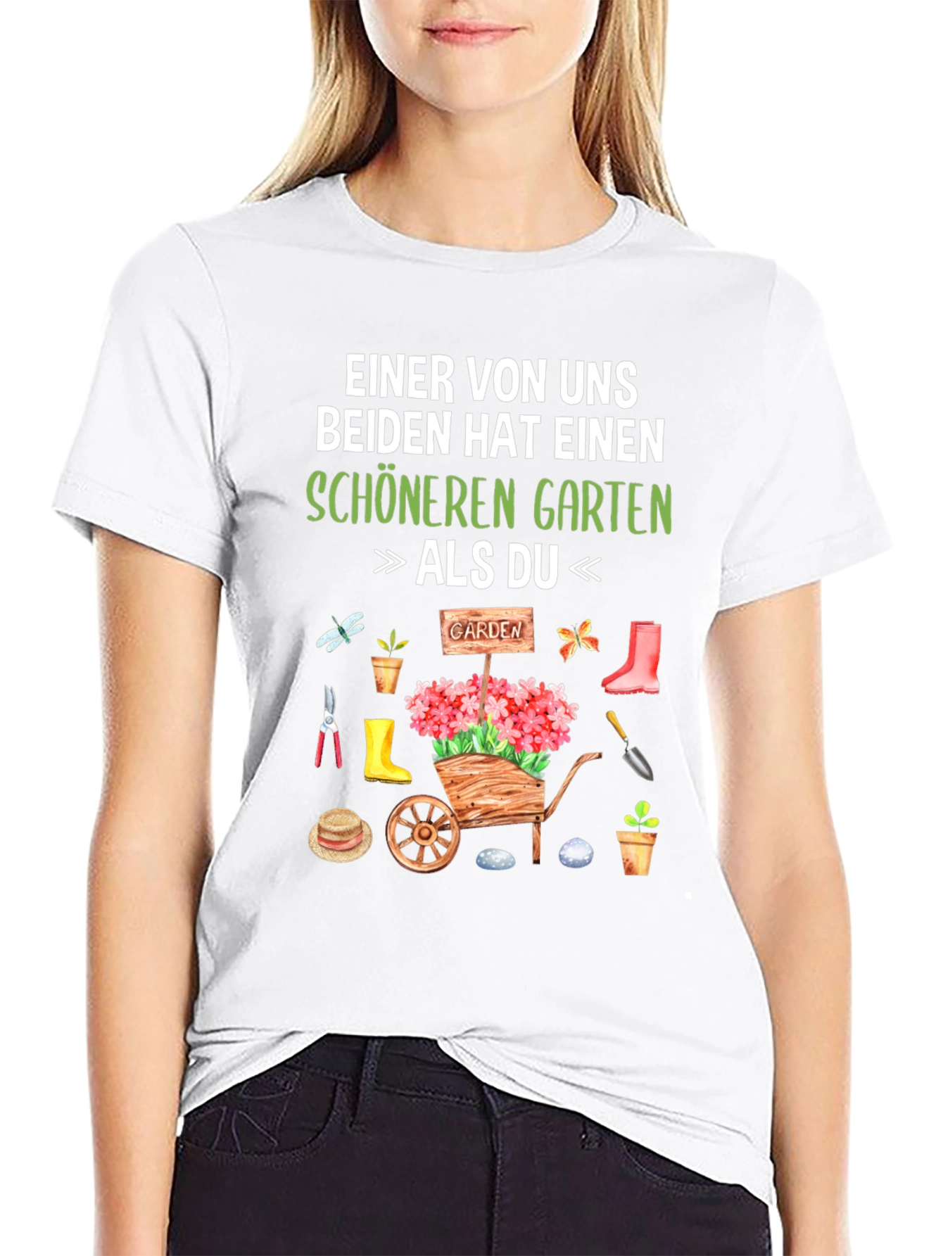 Black Gardener T-Shirt: "Schöneren Garten" view 9