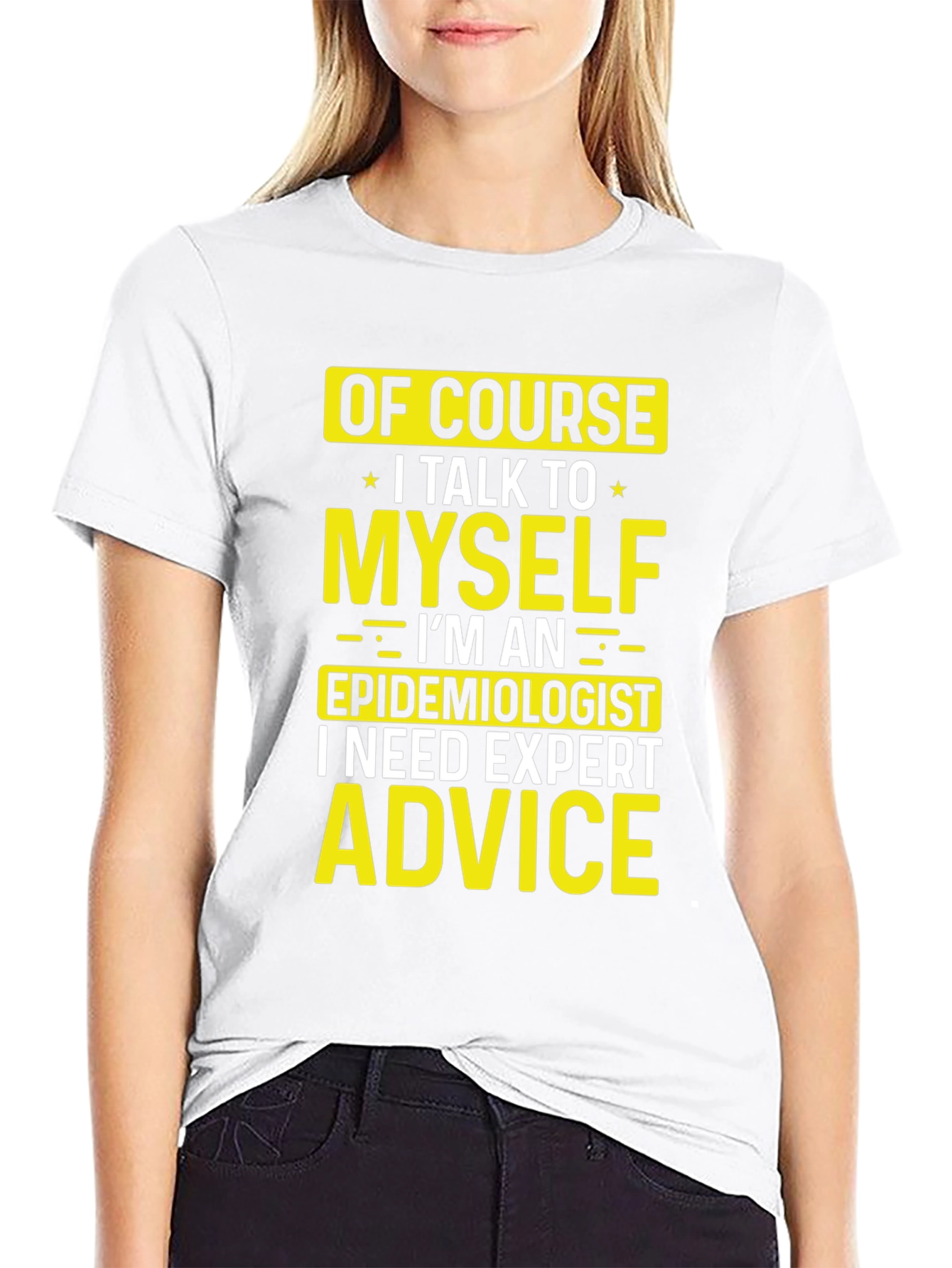 Black Epidemiologist Expert Advice Funny Graphic T-Shirt view 9