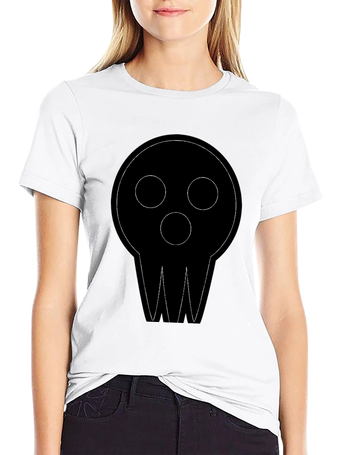 Black Skull Graphic Black T-Shirt | Casual Wear view 9