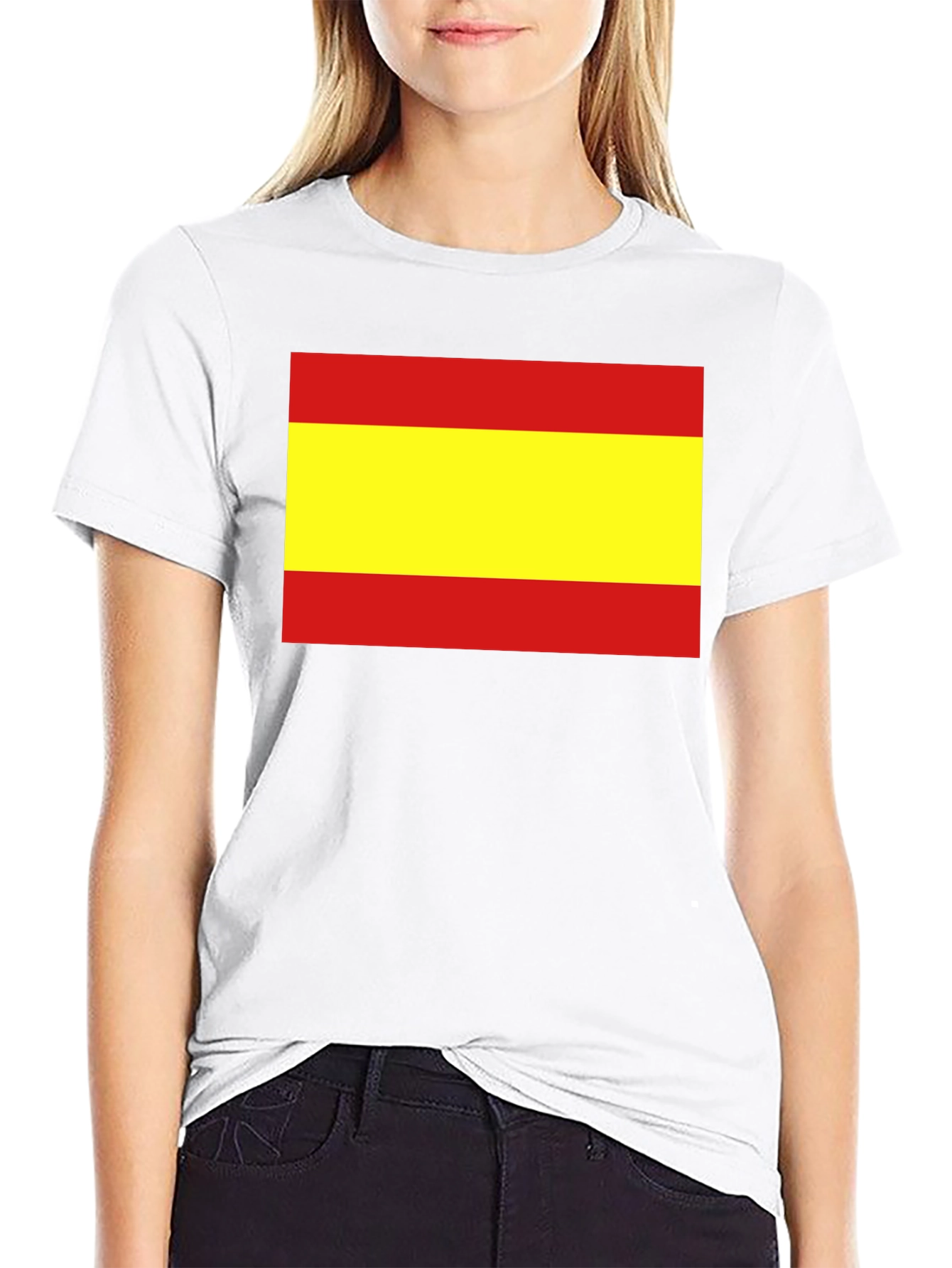 Black Spain Flag T-Shirt - Show Your Support! view 9