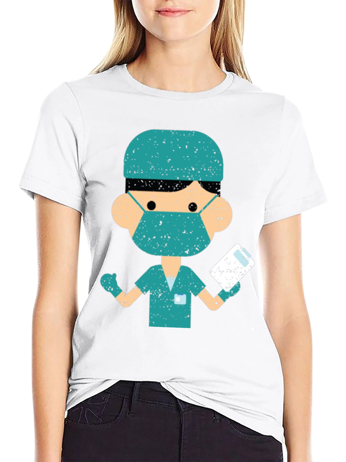 Black Novelty Doctor Graphic Tee view 9