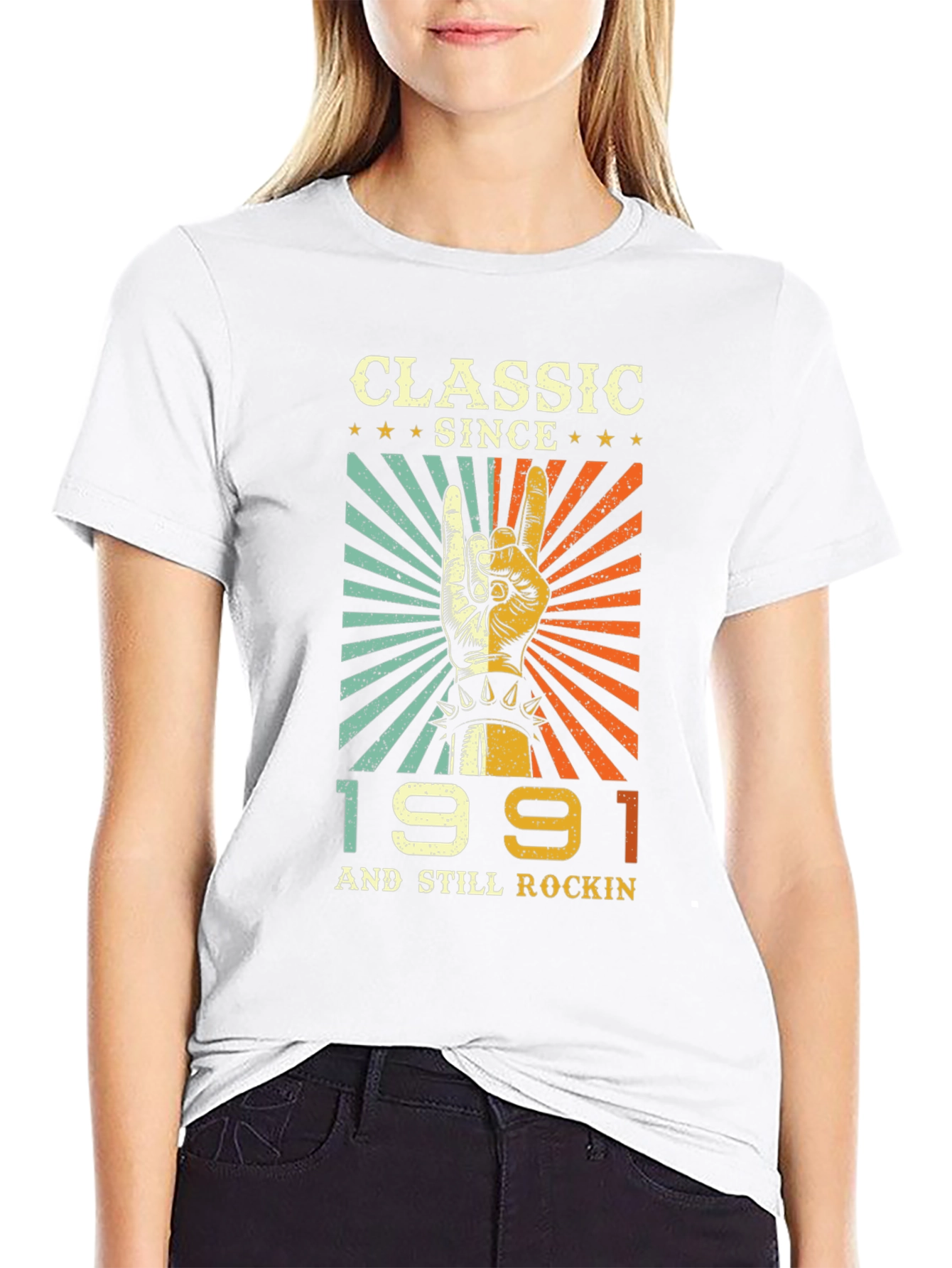 Black Classic Since 1991 Rockin' T-Shirt view 9