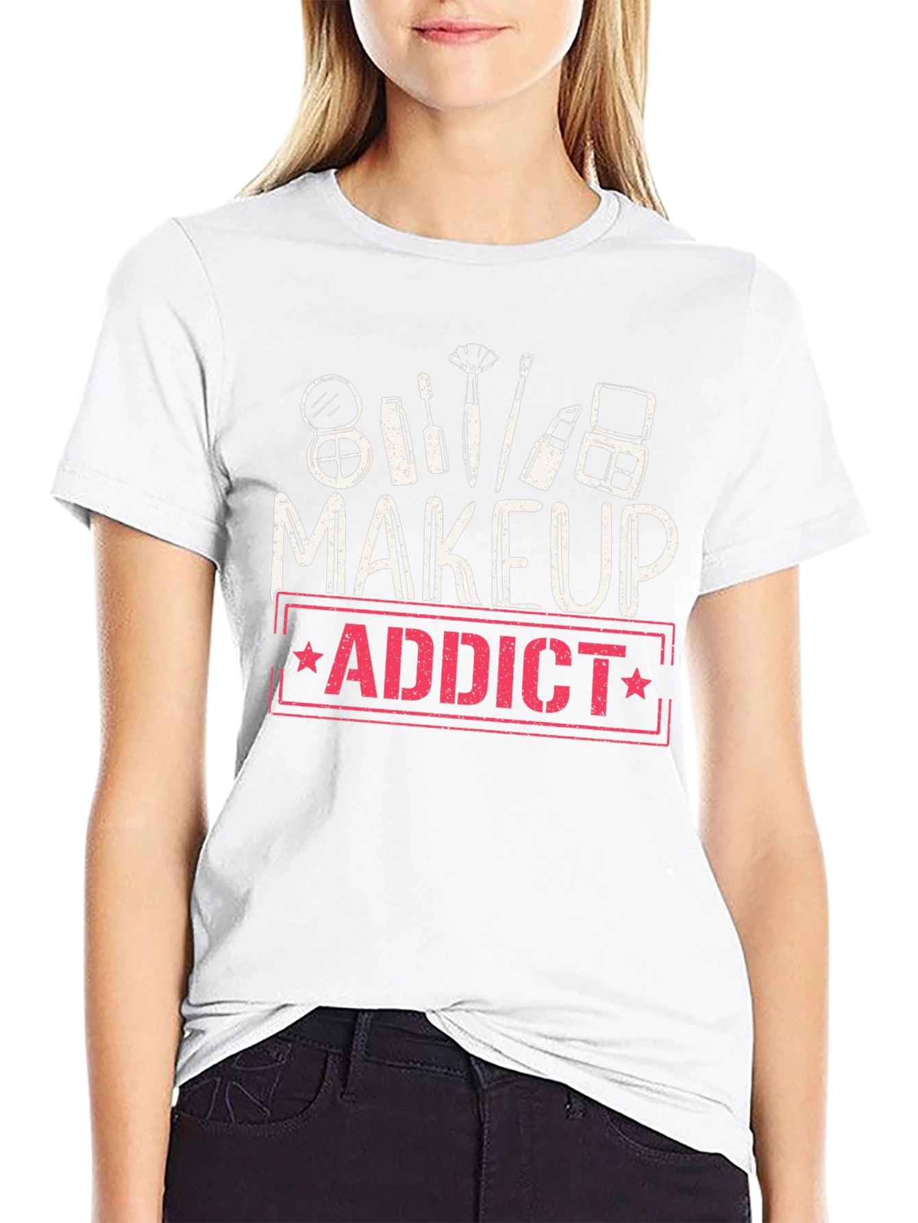 Makeup Addict Graphic T-Shirt - Stylish Casual Wear - 9