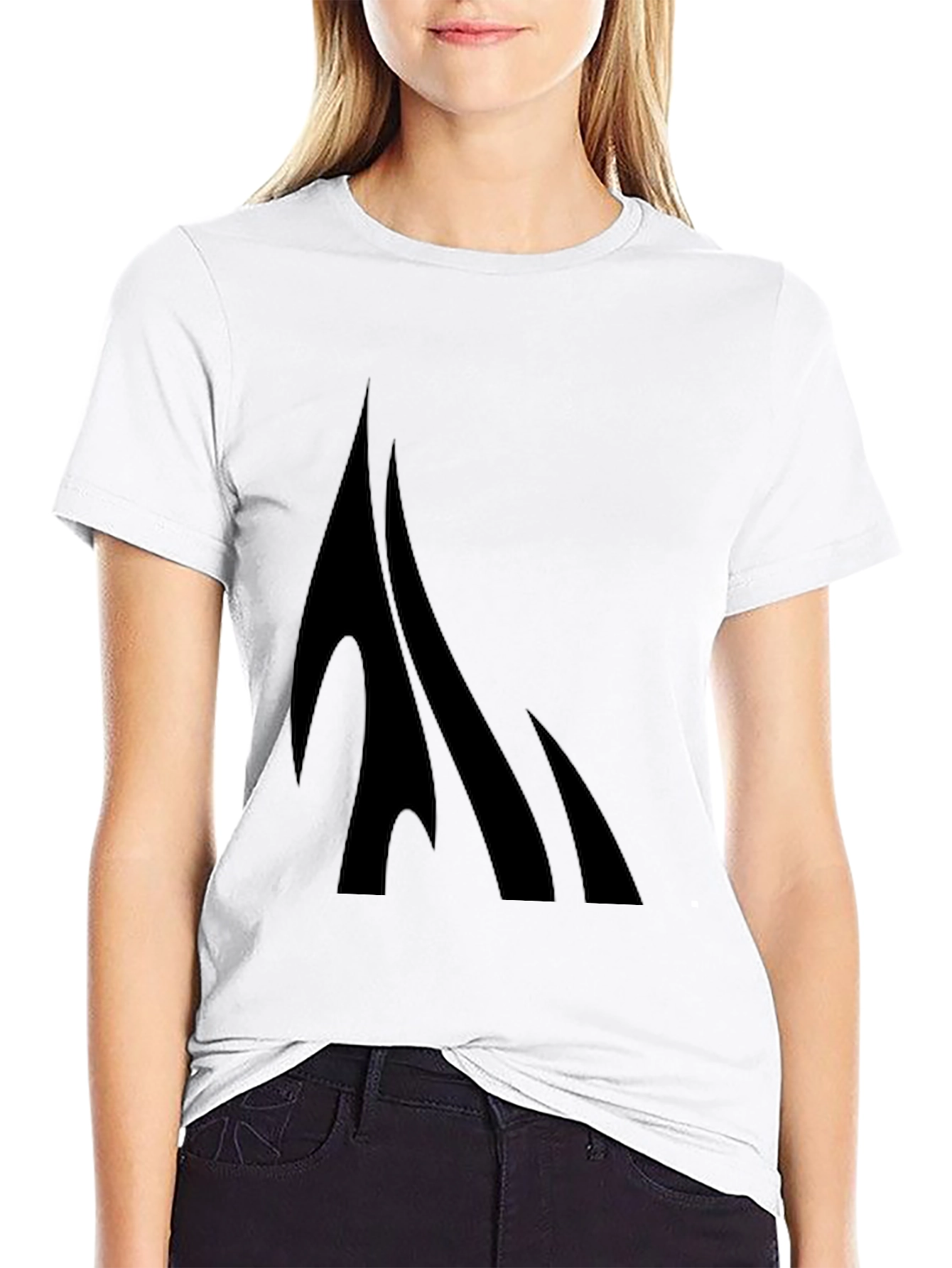 Black Graphic Tee - Modern Design - 9