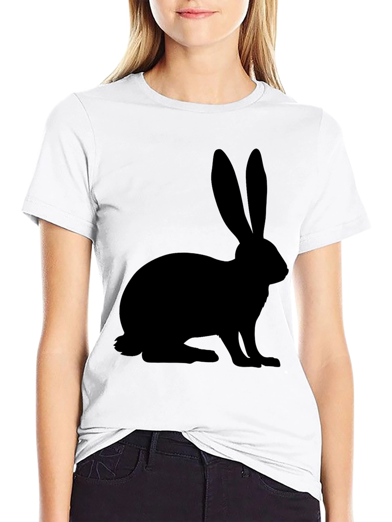 Black Black Rabbit Graphic T-Shirt - Casual Style view 9