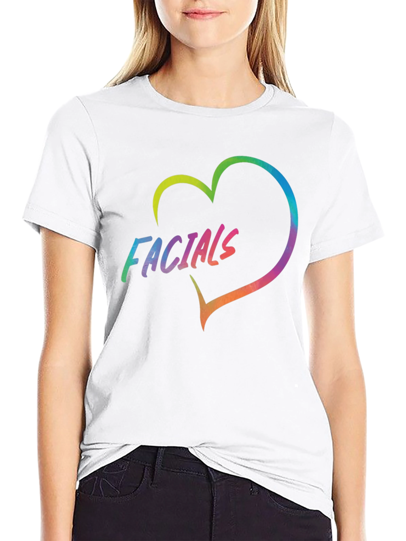 Black Facials Heart T-Shirt - Express Yourself! view 9