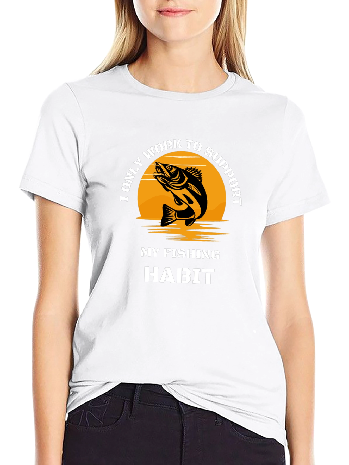 Fishing Habit Graphic Tee - Black - 9