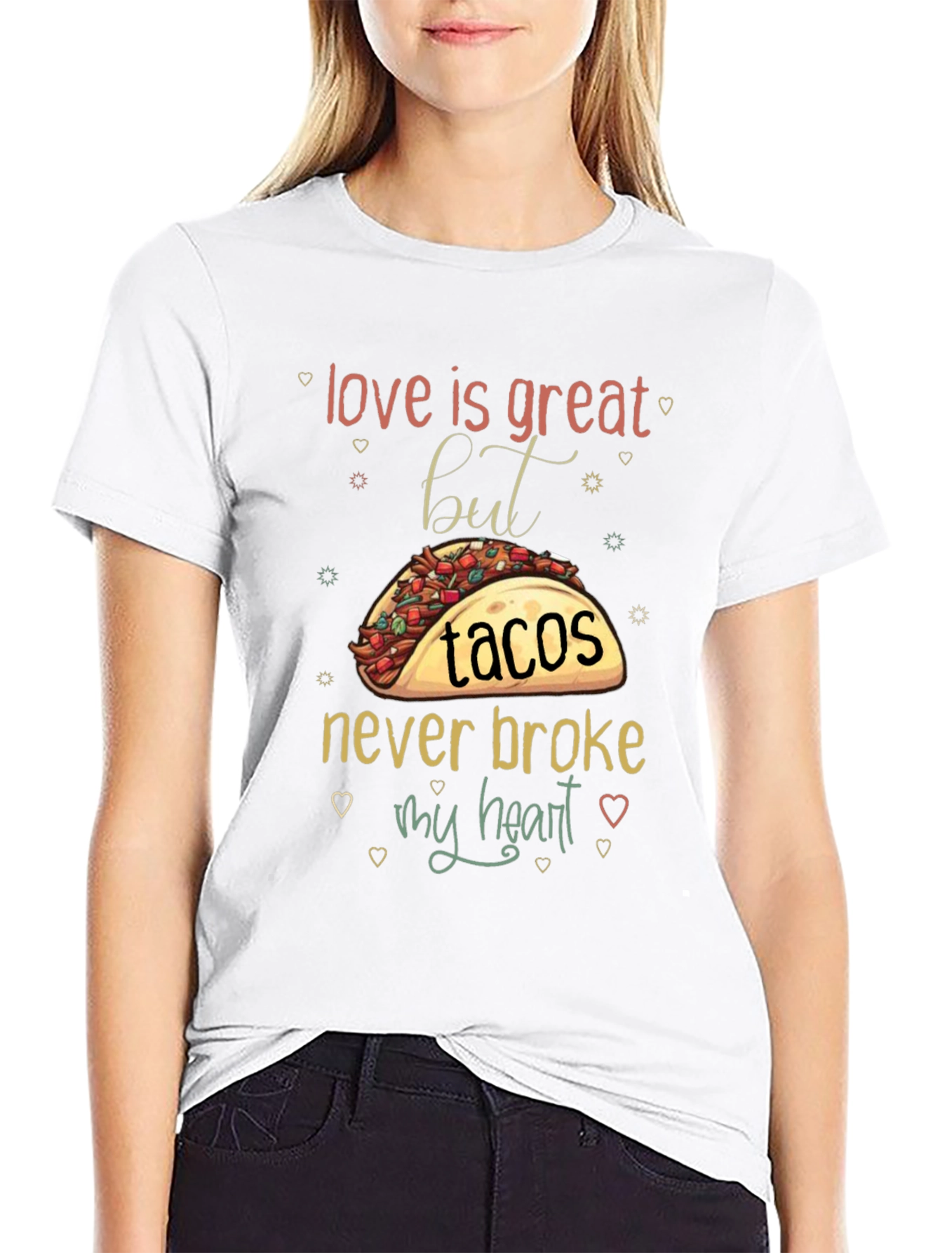 Black Love is Great But Tacos T-Shirt view 9