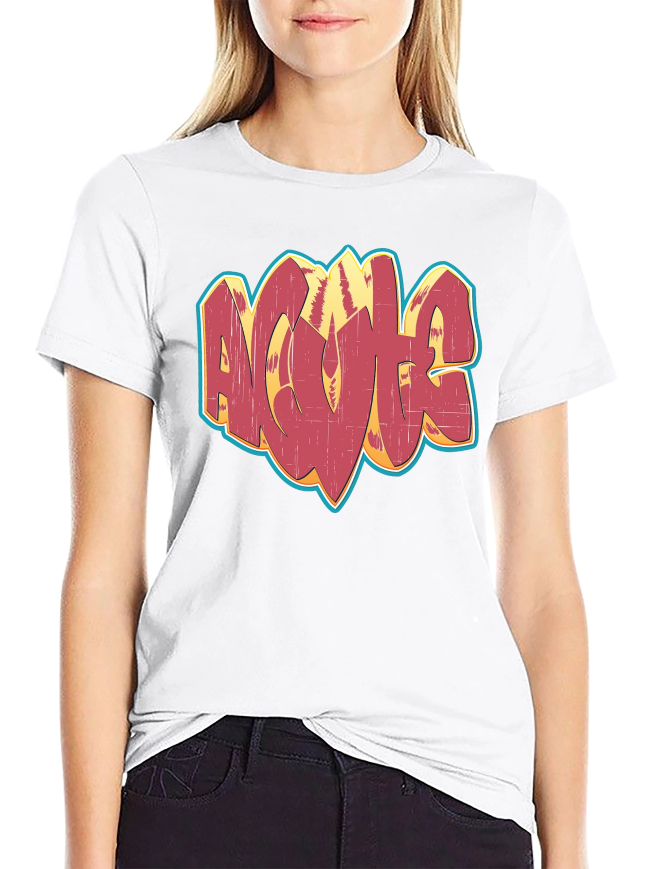 Black Retro Graffiti Graphic Tee - Black Cotton Blend Casual Shirt view 9