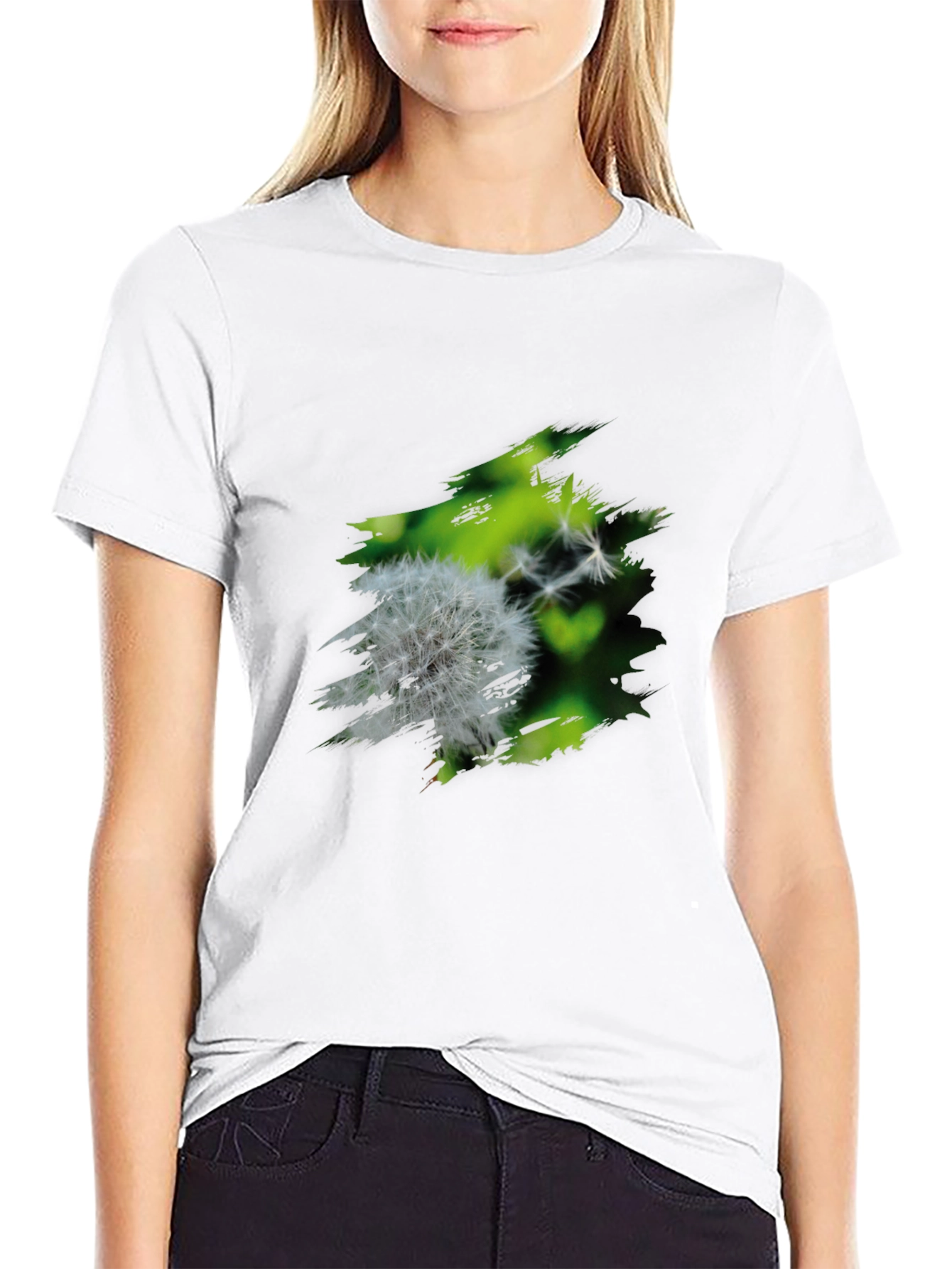 Black Dandelion Graphic Black T-Shirt view 9