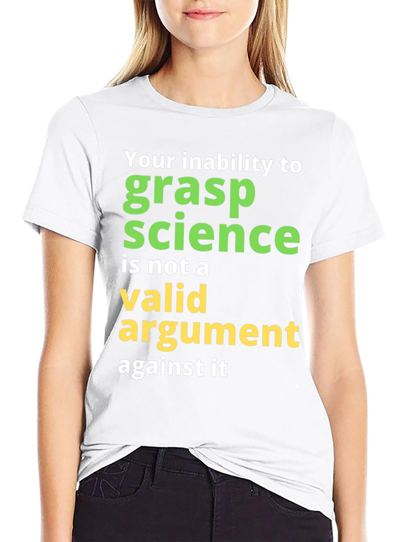 Black Science Humor T-Shirt: Grasp Science view 9