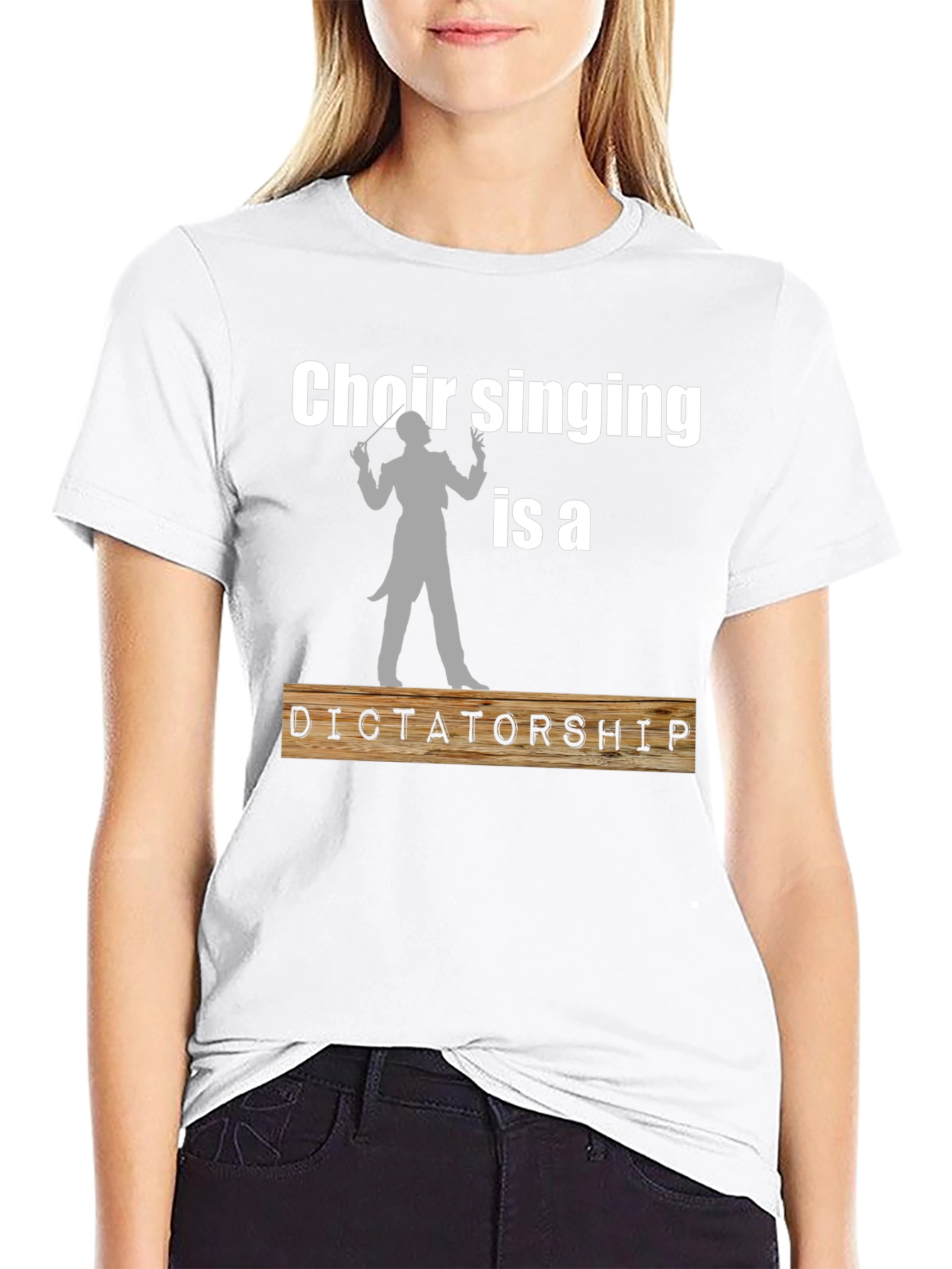 Black Choir Singing is a Dictatorship T-Shirt view 9