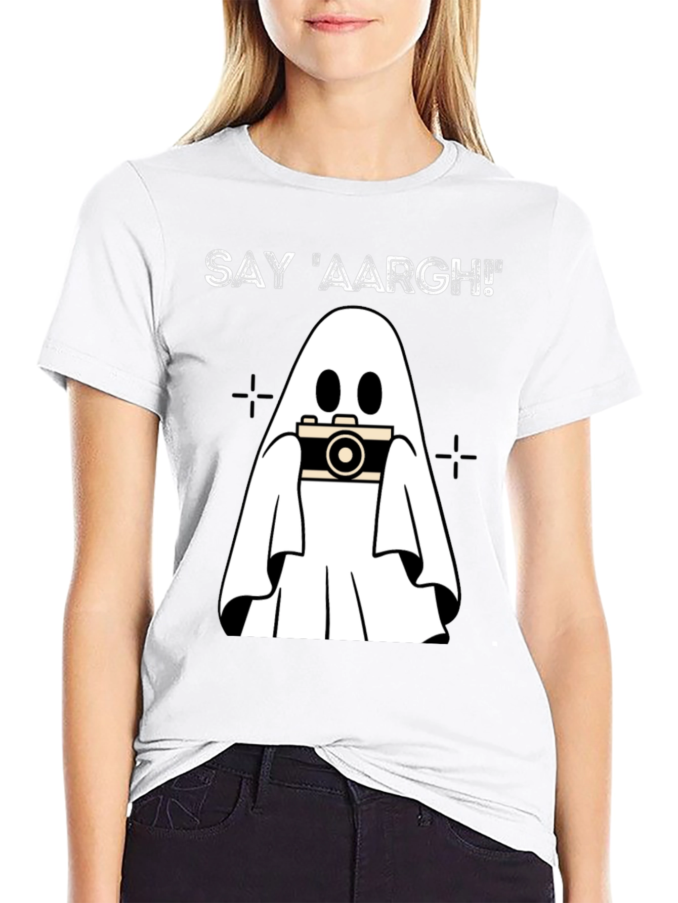 Ghost Photographer T-Shirt - Say 'AARGH!' - 9
