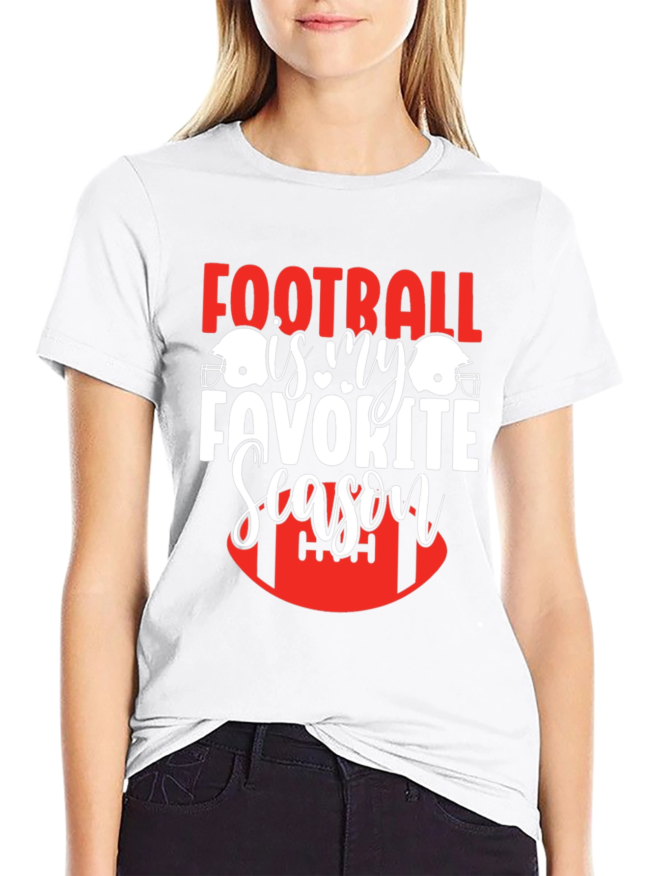Black Football Is My Favorite Season T-Shirt view 9