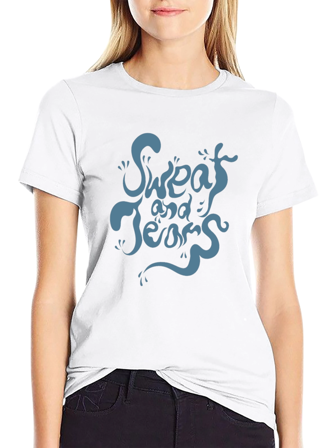 Black Sweat and Tears Graphic Tee - Unique Design, Comfortable Fit view 9