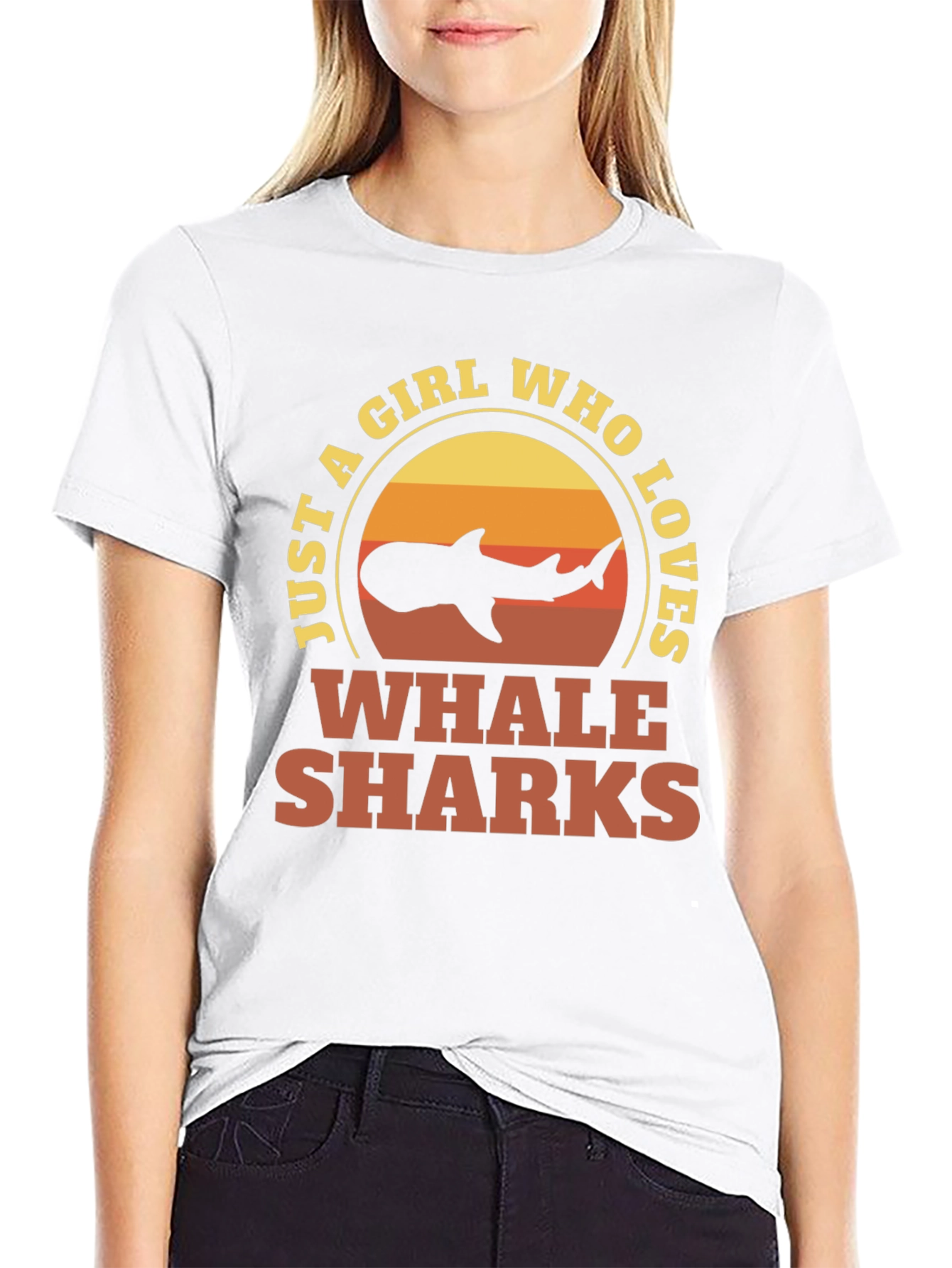 Black Girl Who Loves Whale Sharks Graphic Tee view 9
