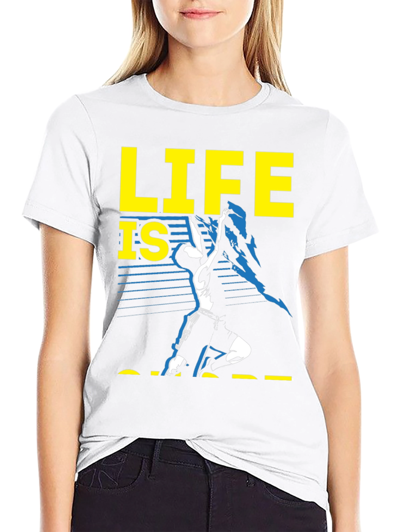 Black Life is Short T-Shirt Graphic Tee view 9