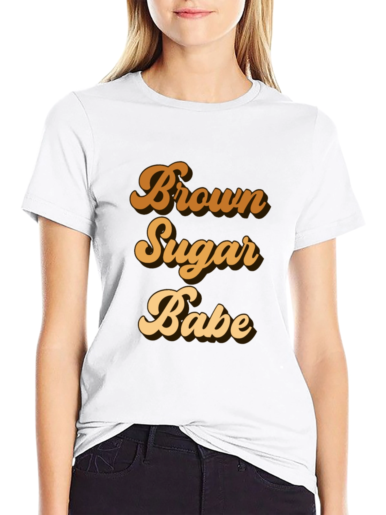 Black Brown Sugar Babe Black T-Shirt view 9