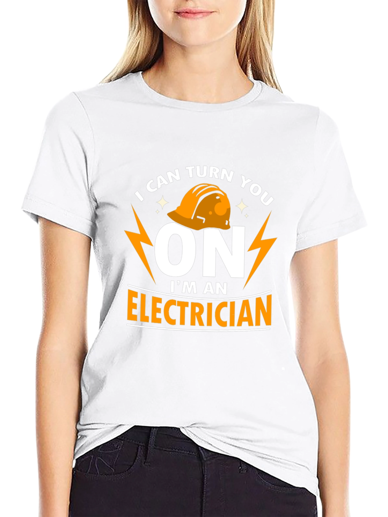 Black I Can Turn You On Electrician T-Shirt view 9