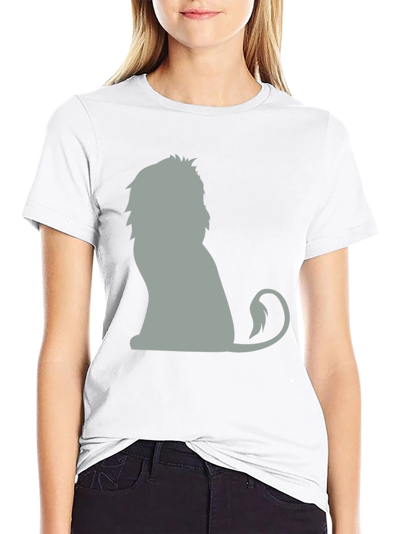 Black Lion Graphic Tee - Unisex Cotton T-Shirt view 9
