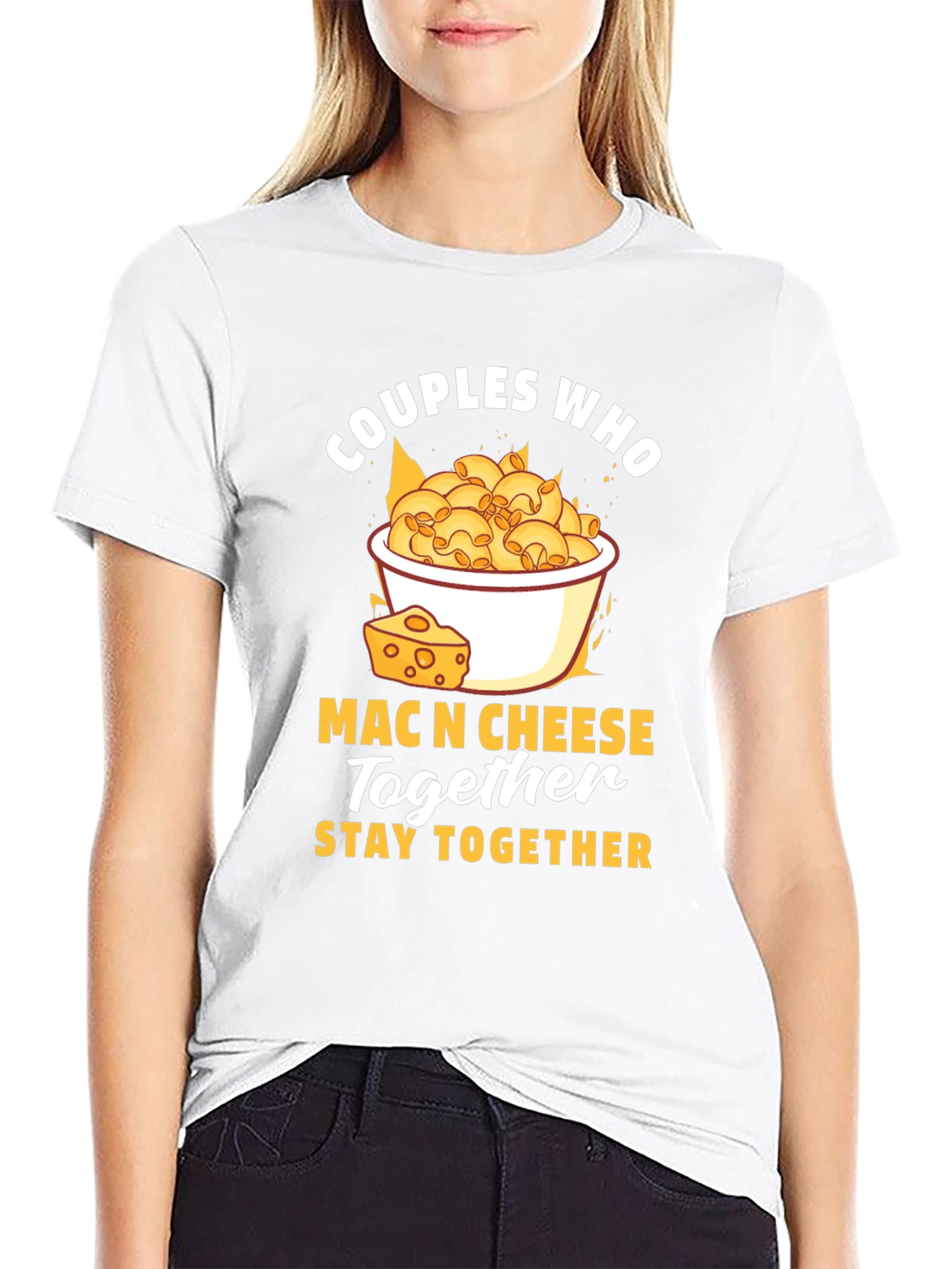 Black Couples Who Mac N Cheese Together Stay Together T-Shirt view 9