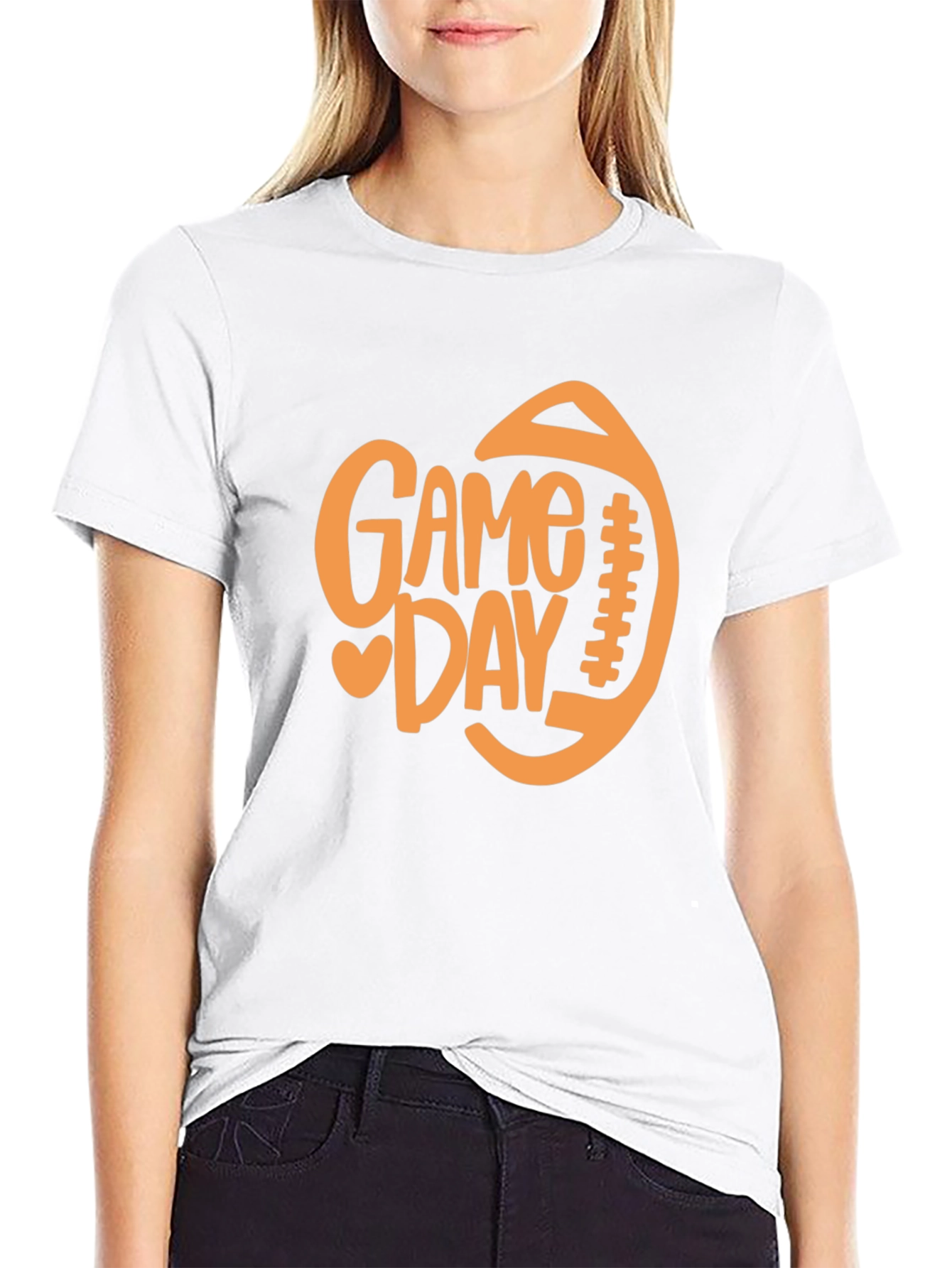 Black Game Day Football T-Shirt - Perfect for Sports Fans view 9